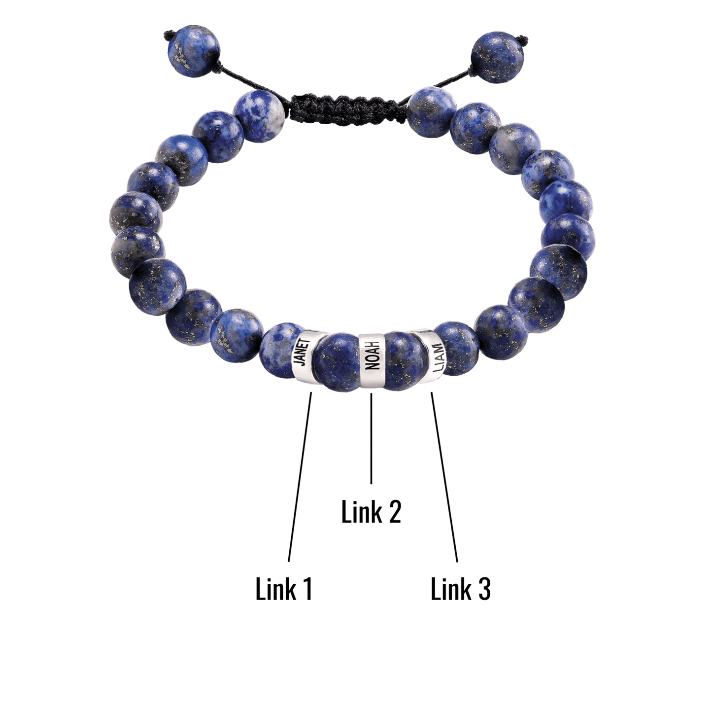 Bracelet de Perles de Lapis-Lazuli Bleu - Or Jaune 14 carats Bracelets magal-dev