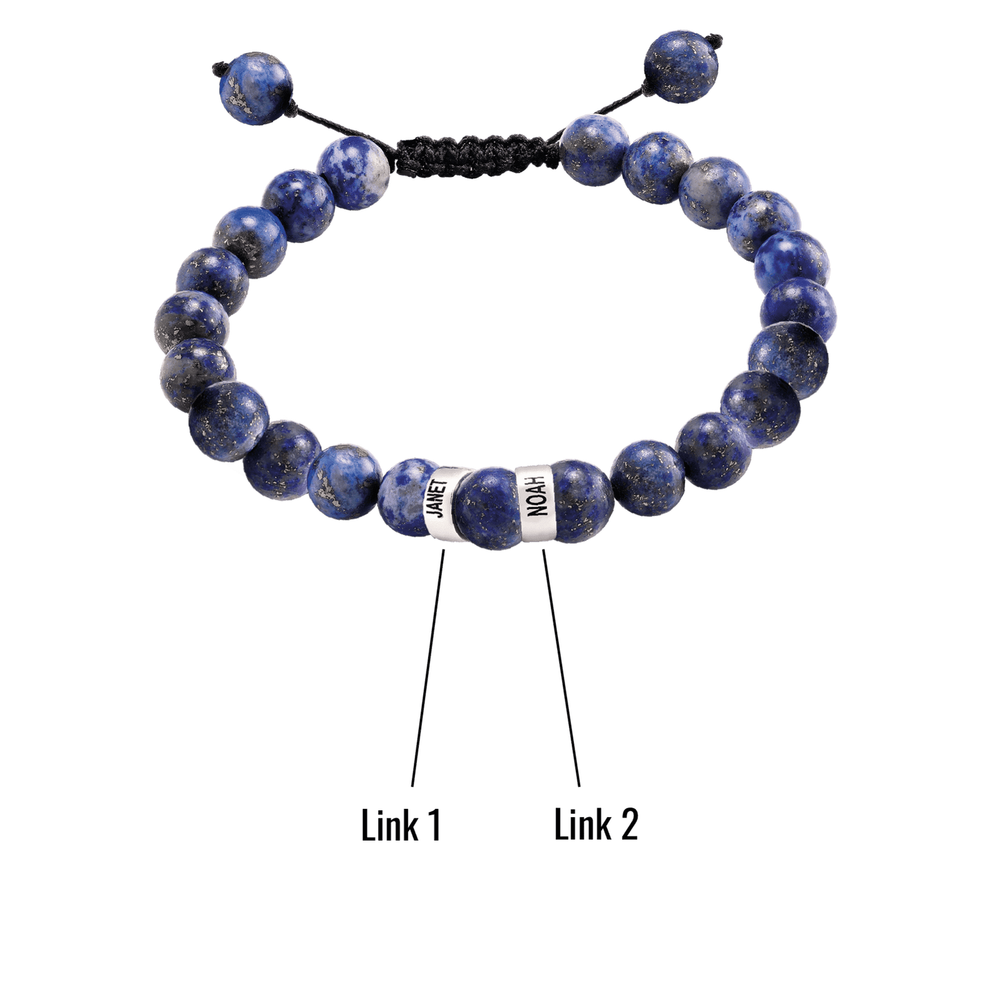 Bracelet de Perles de Lapis-Lazuli Bleu - Or Jaune 14 carats Bracelets magal-dev