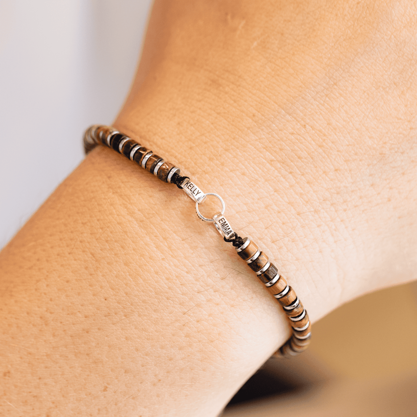 Bracelet Oeil de Tigre & Bagues Personnalisables - Argent 925 Bracelets magal-dev
