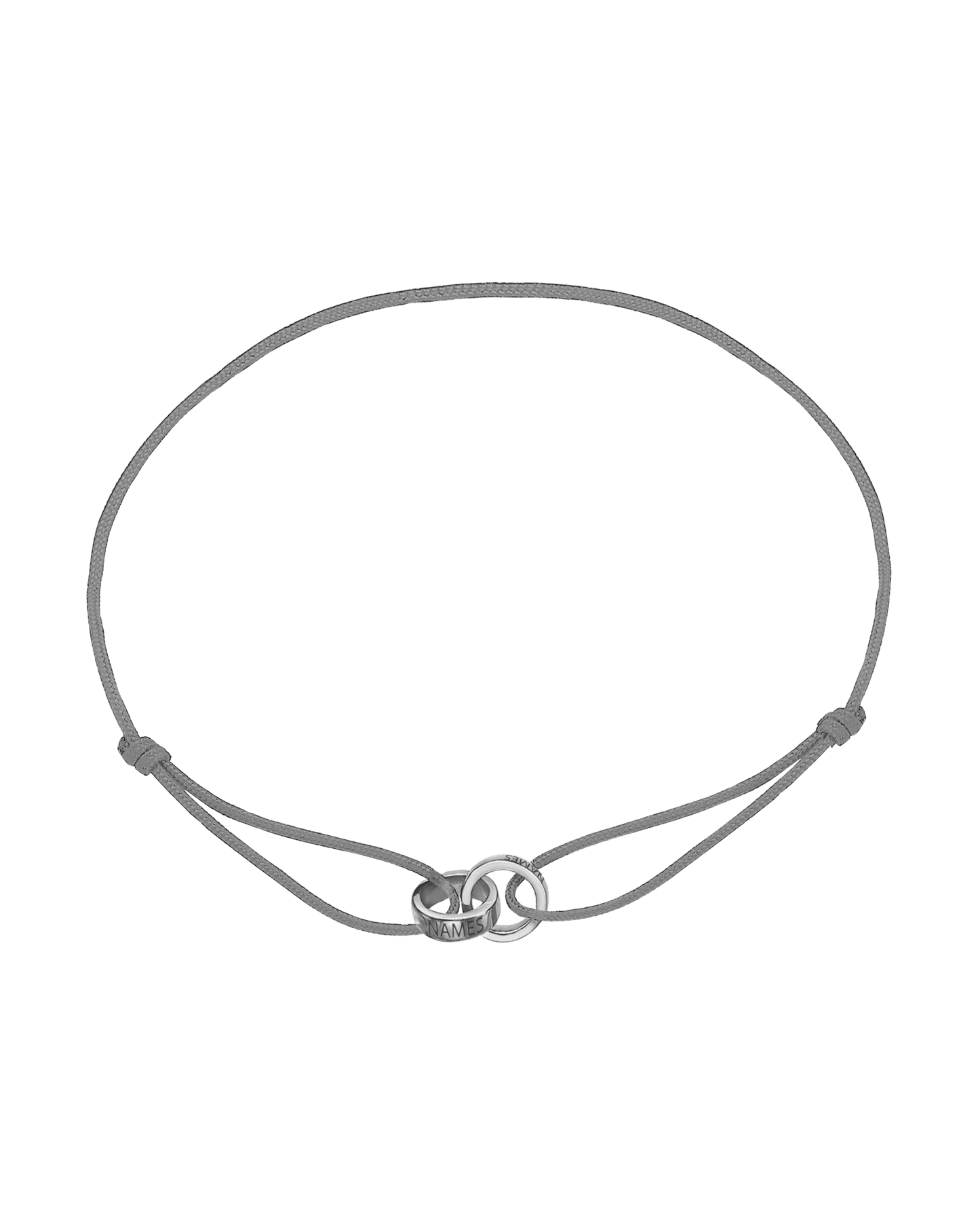 Bracelets Homme Liens Éternels & Gravure(s) - Or Blanc 14 carats Bracelets magal-dev Gris 2 Liens