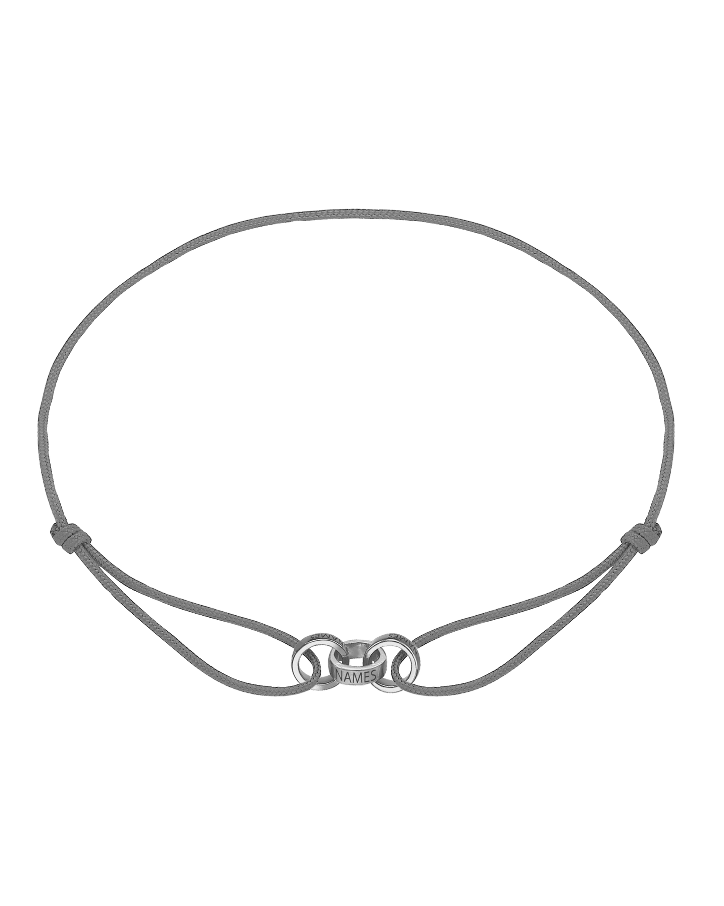 Bracelets Homme Liens Éternels & Gravure(s) - Or Blanc 14 carats Bracelets magal-dev Gris 3 Liens