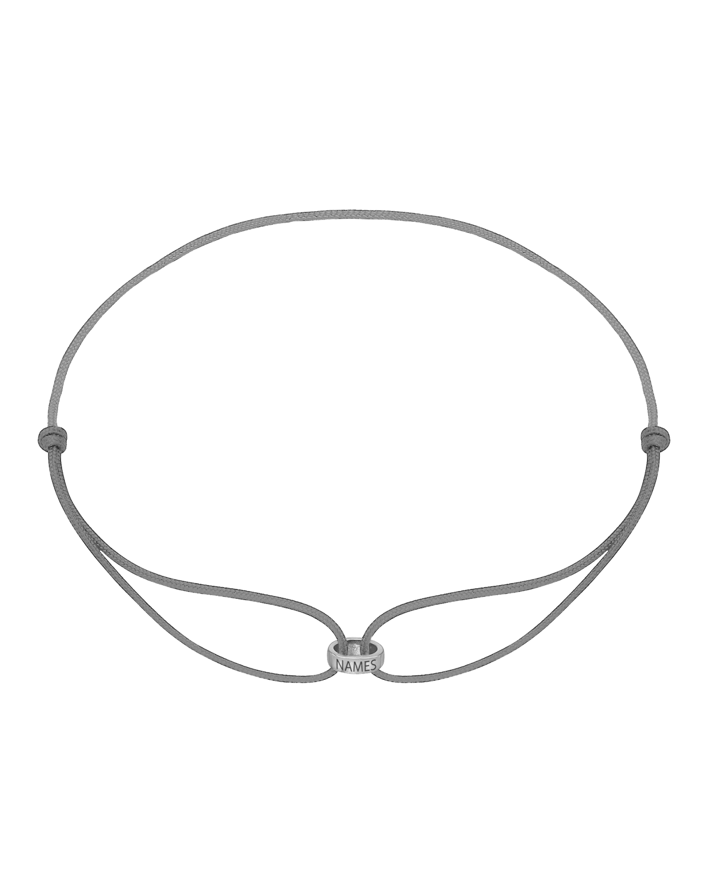Bracelets Homme Liens Éternels & Gravure(s) - Or Blanc 14 carats Bracelets magal-dev Gris 1 Lien