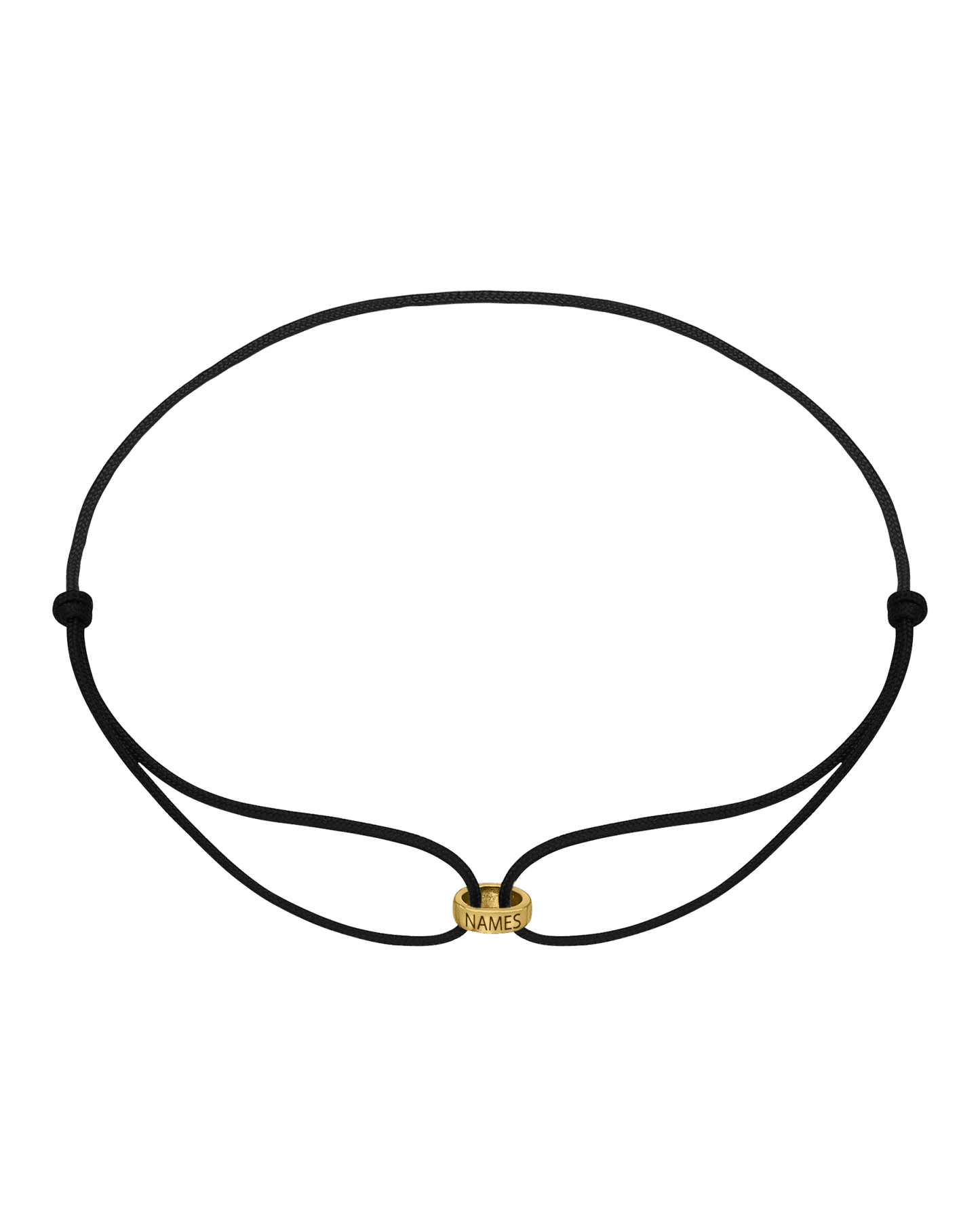 Bracelets Homme Liens Éternels & Gravure(s) - Or Jaune Plaqué 18 carats Bracelets magal-dev Noir 1 Lien