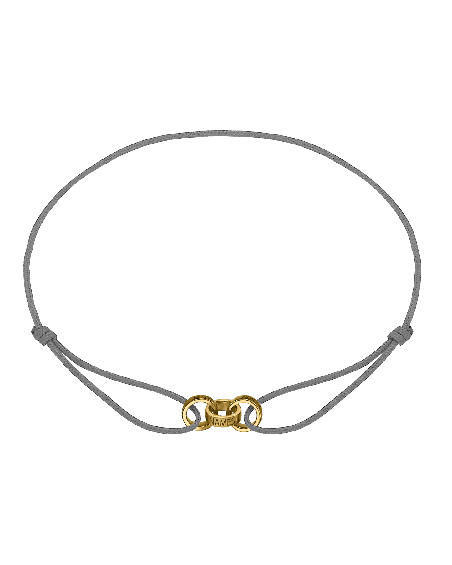 Bracelets Homme Liens Éternels & Gravure(s) - Or Jaune Plaqué 18 carats Bracelets magal-dev Gris 3 Liens