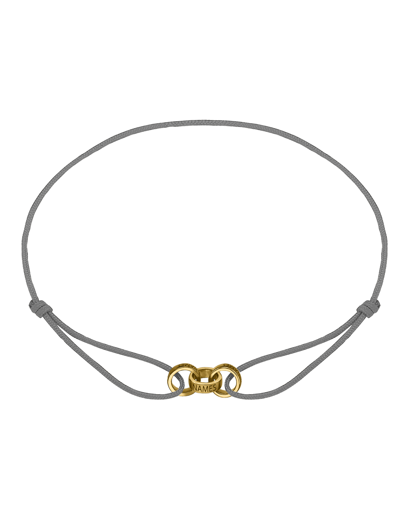 Bracelets Homme Liens Éternels & Gravure(s) - Or Jaune 14 carats Bracelets magal-dev Gris 3 Liens