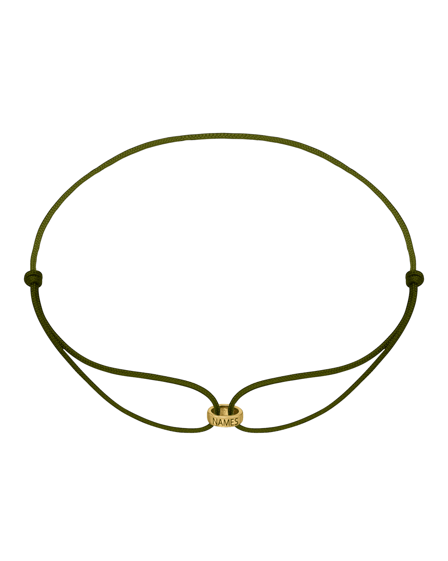 Bracelets Homme Liens Éternels & Gravure(s) - Or Jaune 14 carats Bracelets magal-dev Kaki 1 Lien