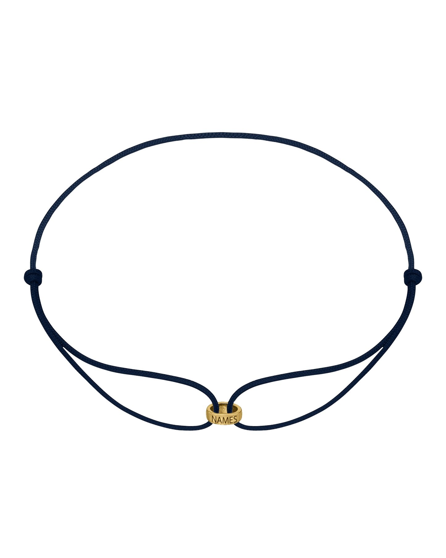 Bracelets Homme Liens Éternels & Gravure(s) - Or Jaune Plaqué 18 carats Bracelets magal-dev Bleu Marine 1 Lien