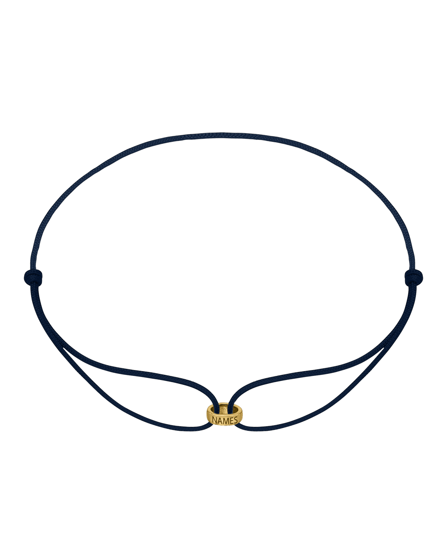 Bracelets Homme Liens Éternels & Gravure(s) - Or Jaune 14 carats Bracelets magal-dev Bleu Marine 1 Lien