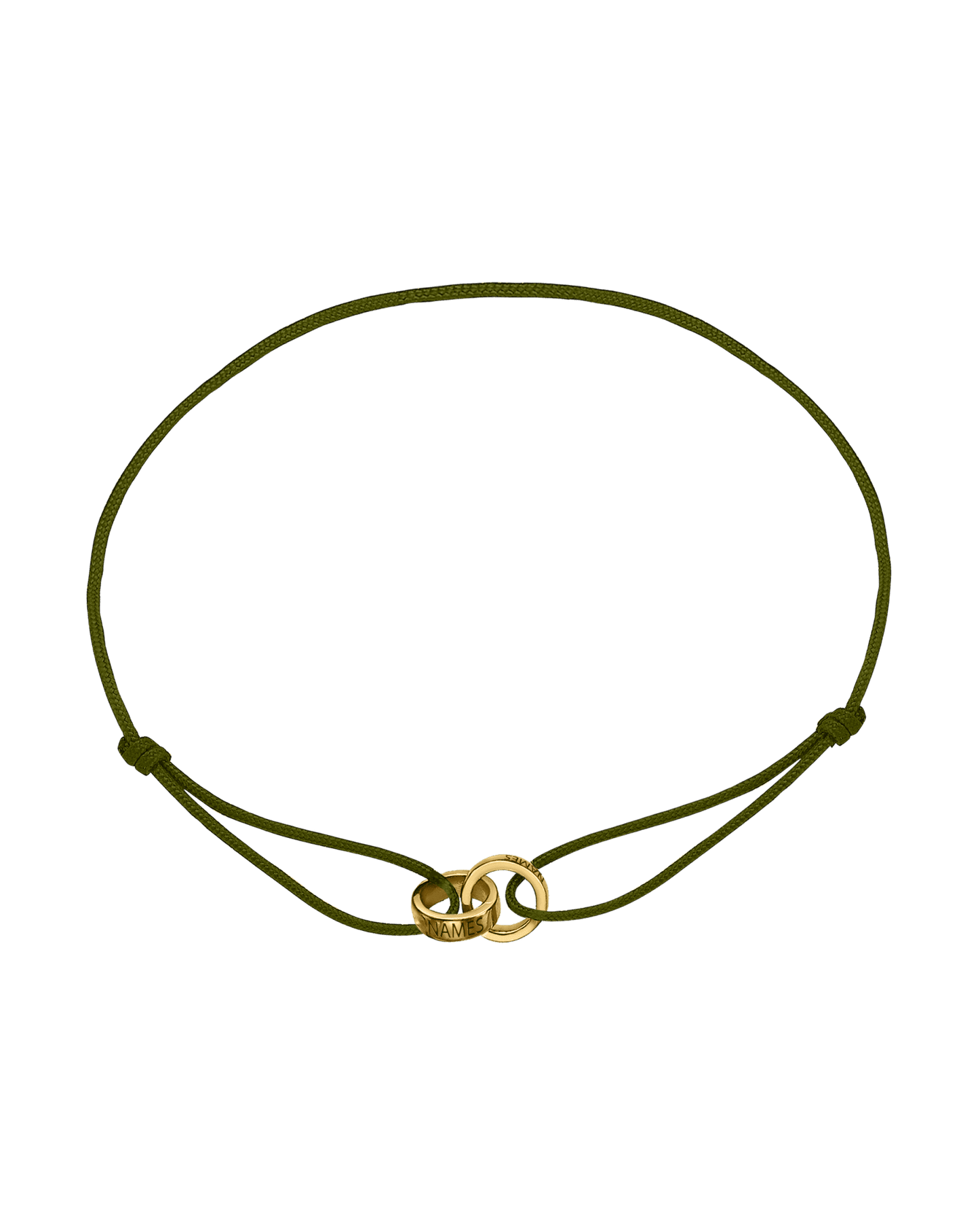 Bracelets Homme Liens Éternels & Gravure(s) - Or Jaune Plaqué 18 carats Bracelets magal-dev Kaki 2 Liens