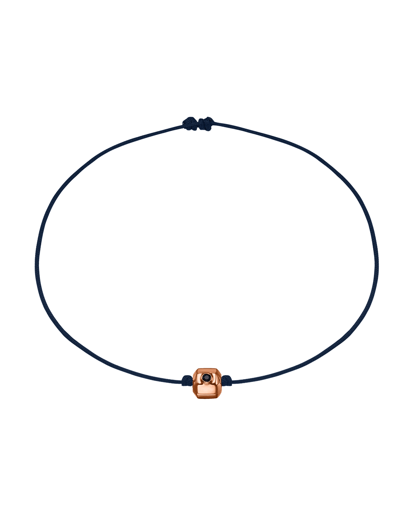 Bracelet Octo Diamant Noir - Or Rose 14 carats Bracelets magal-dev Bleu Marine
