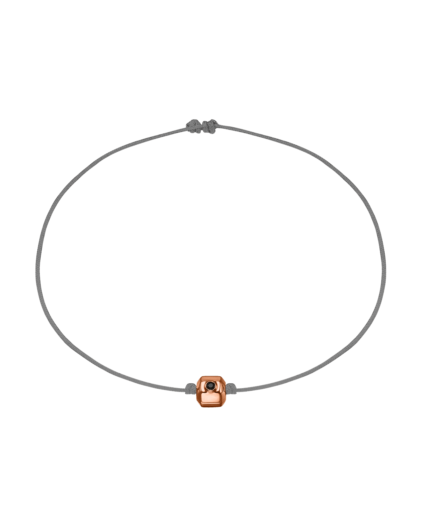Bracelet Octo Diamant Noir - Or Rose 14 carats Bracelets magal-dev Gris