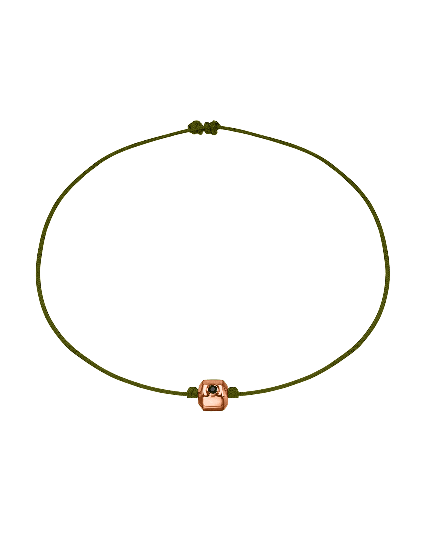 Bracelet Octo Diamant Noir - Or Rose 14 carats Bracelets magal-dev Vert Foncé