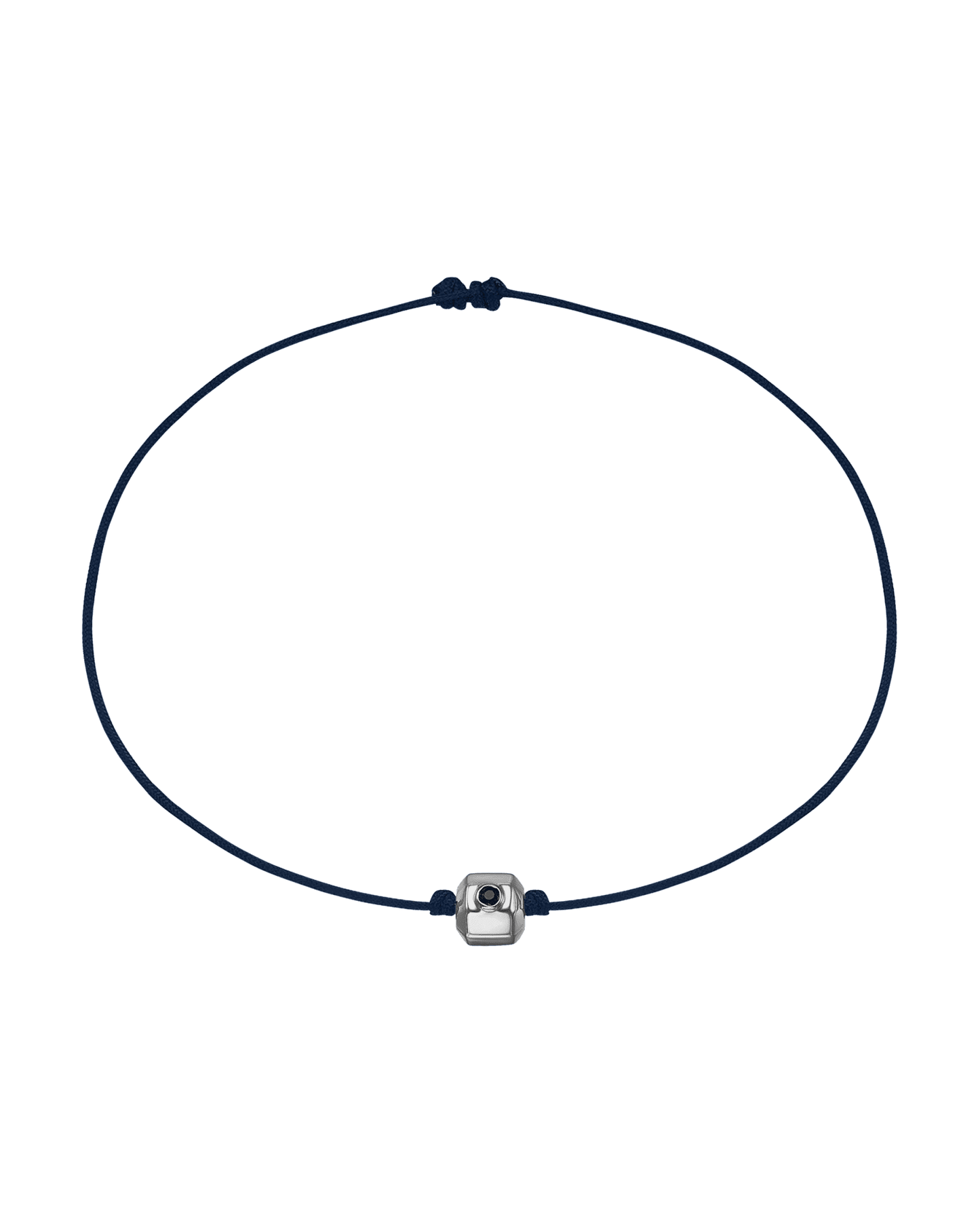 Bracelet Octo Diamant Noir - Or Blanc 14 carats Bracelets magal-dev Bleu Marine
