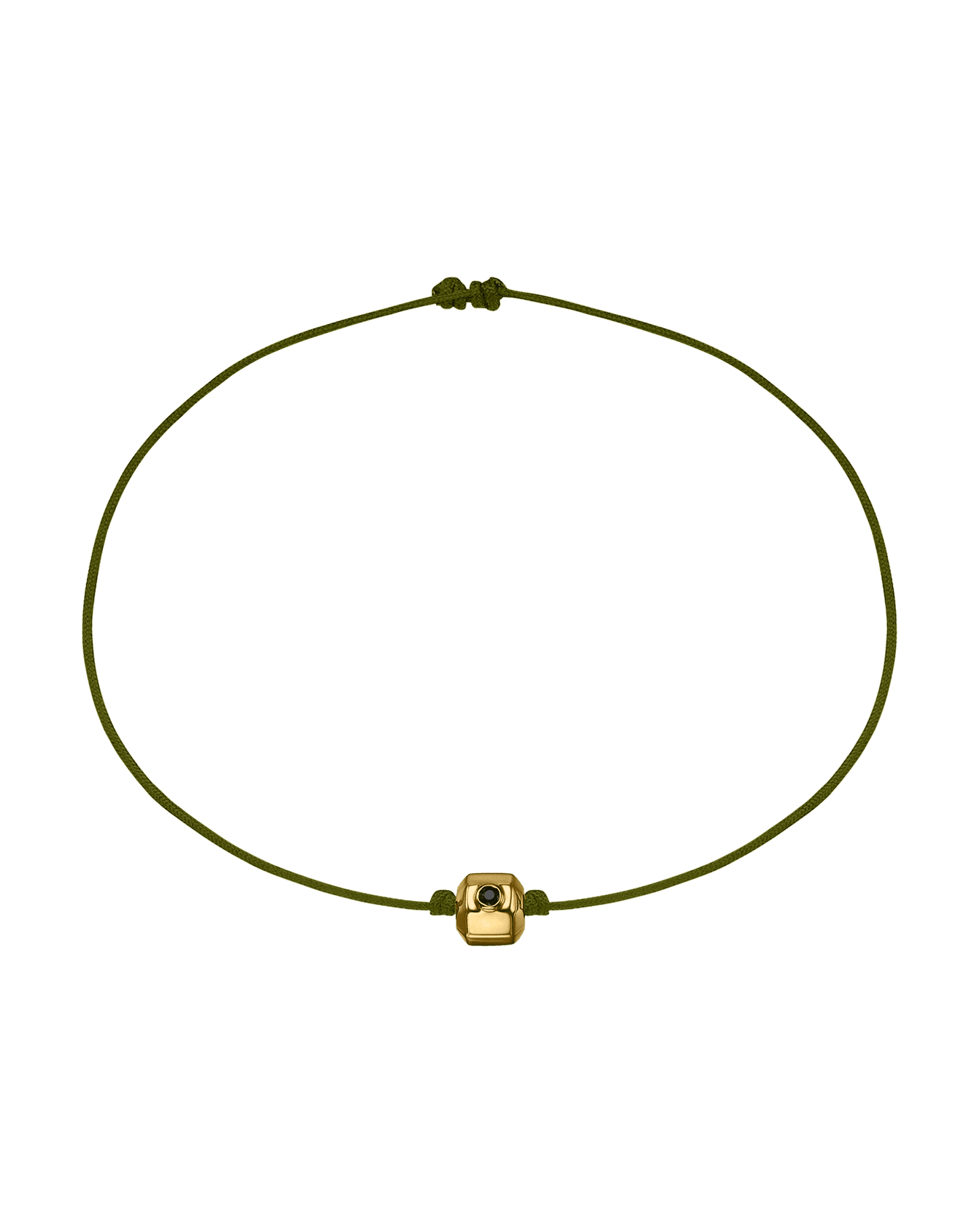 Bracelet Octo Diamant Noir - Or Jaune 14 carats Bracelets magal-dev Vert Foncé