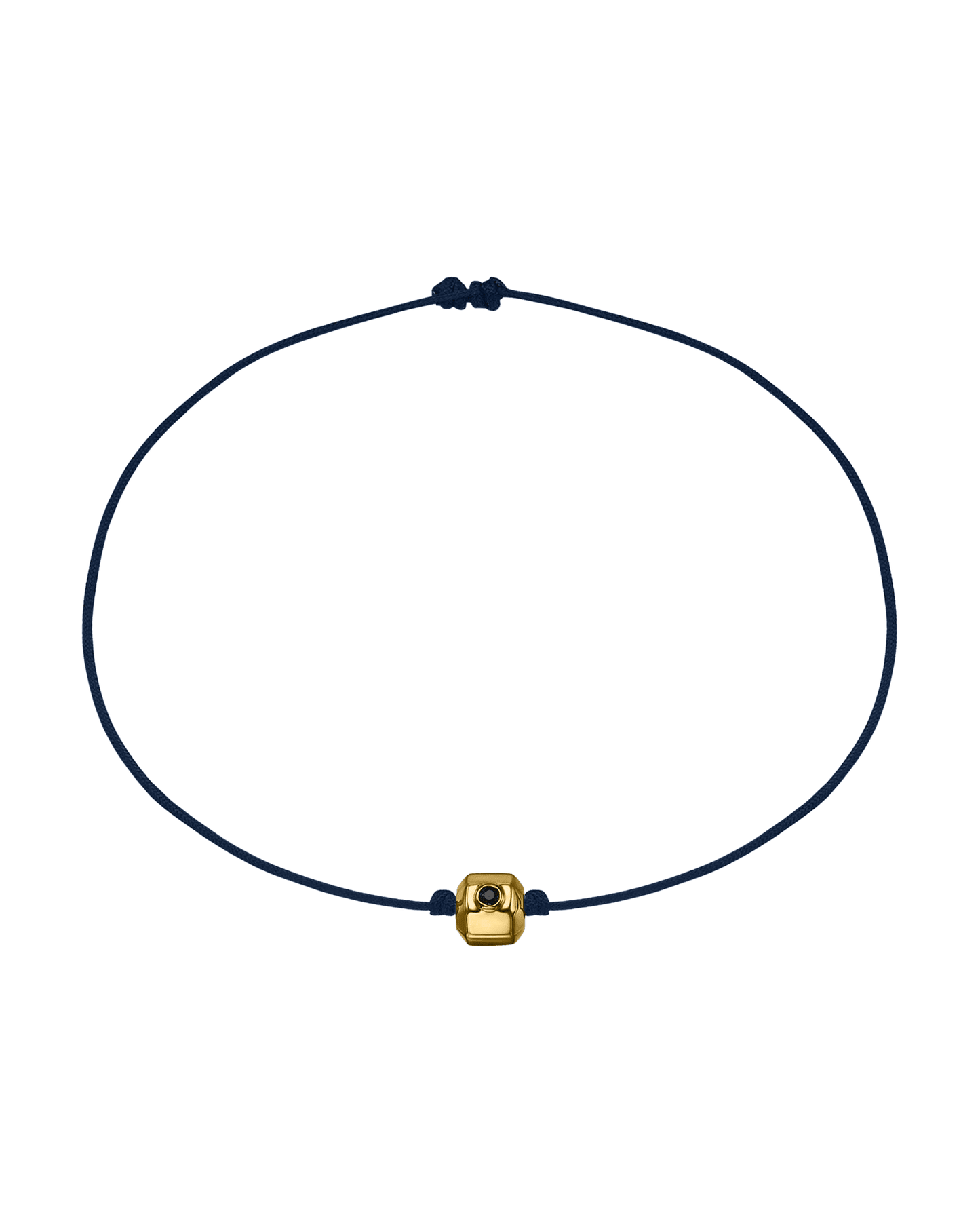 Bracelet Octo Diamant Noir - Or Jaune 14 carats Bracelets magal-dev Bleu Marine