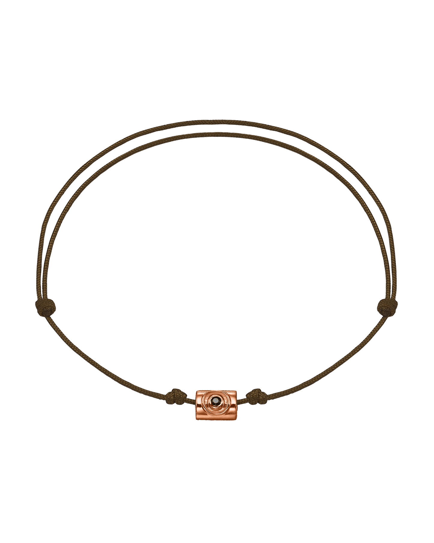 Bracelet Santorin Contre le Mauvais oeil - Or Rose 14 carats Bracelets magal-dev Marron (Rupture de Stock)