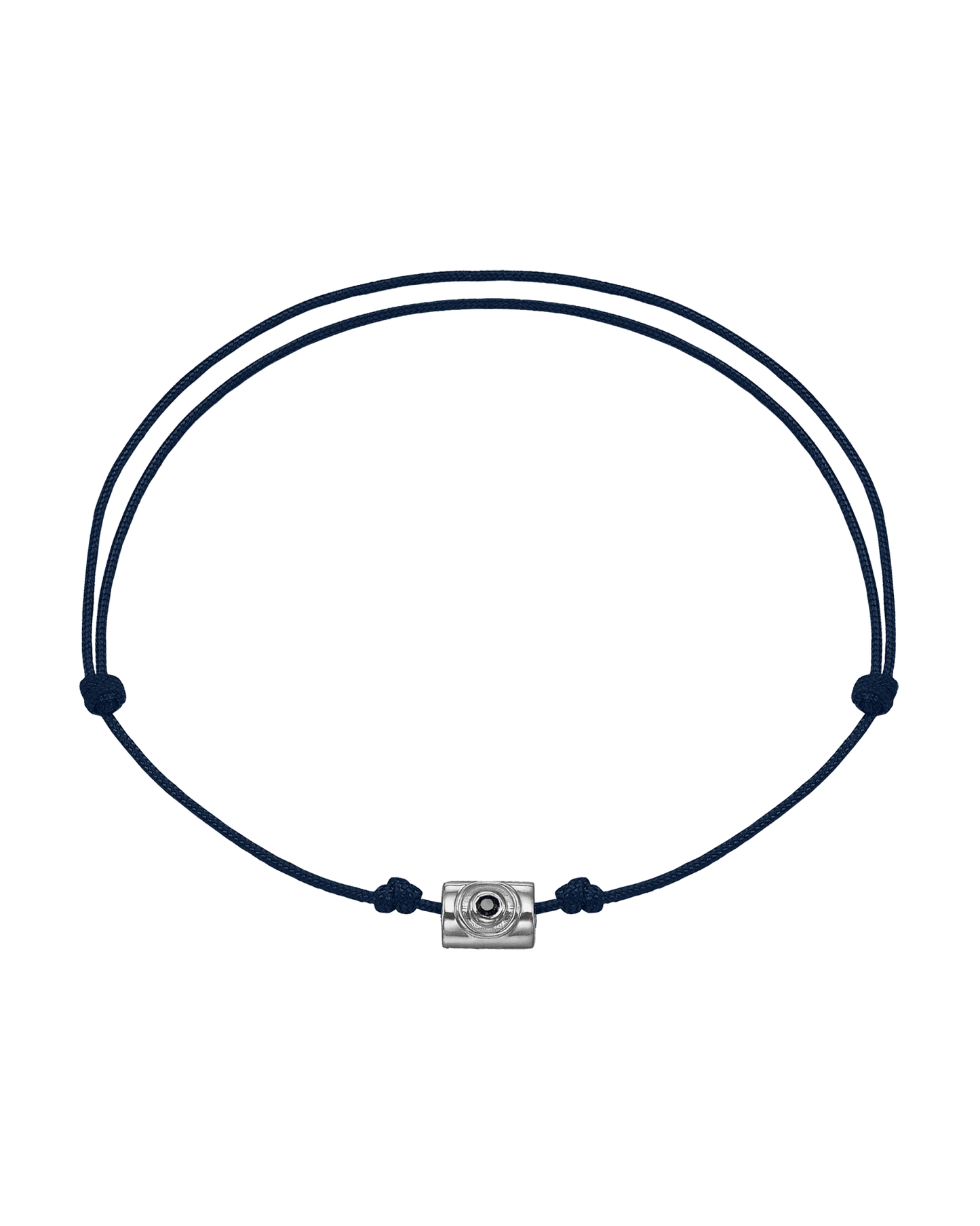 Bracelet Santorin Contre le Mauvais oeil - Or Blanc 14 carats Bracelets magal-dev Bleu Marine