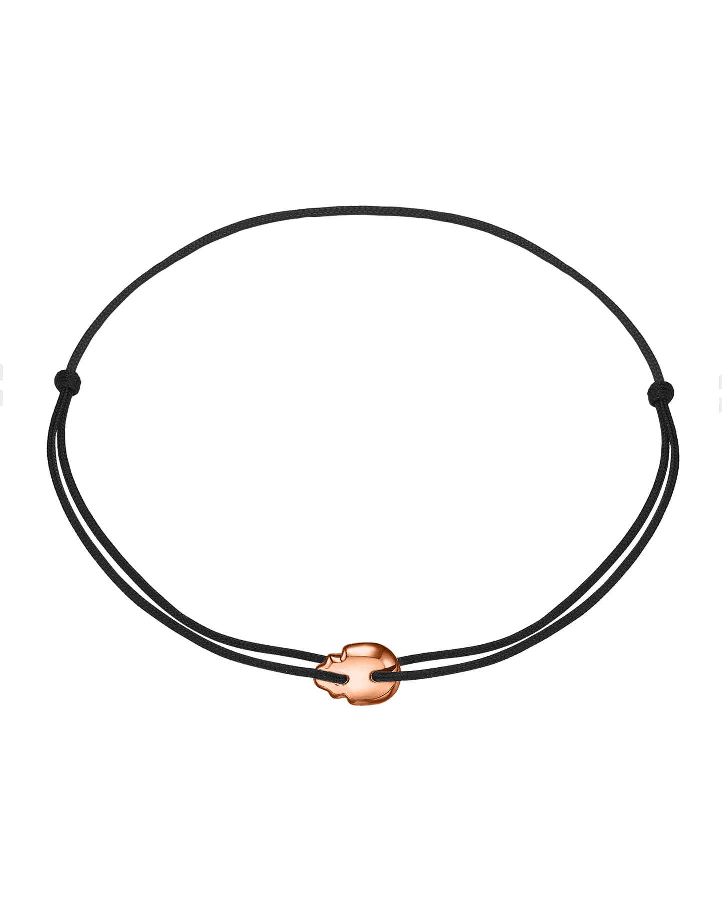 Bracelet Skull - Or Rose 14 carats Bracelets magal-dev Noir