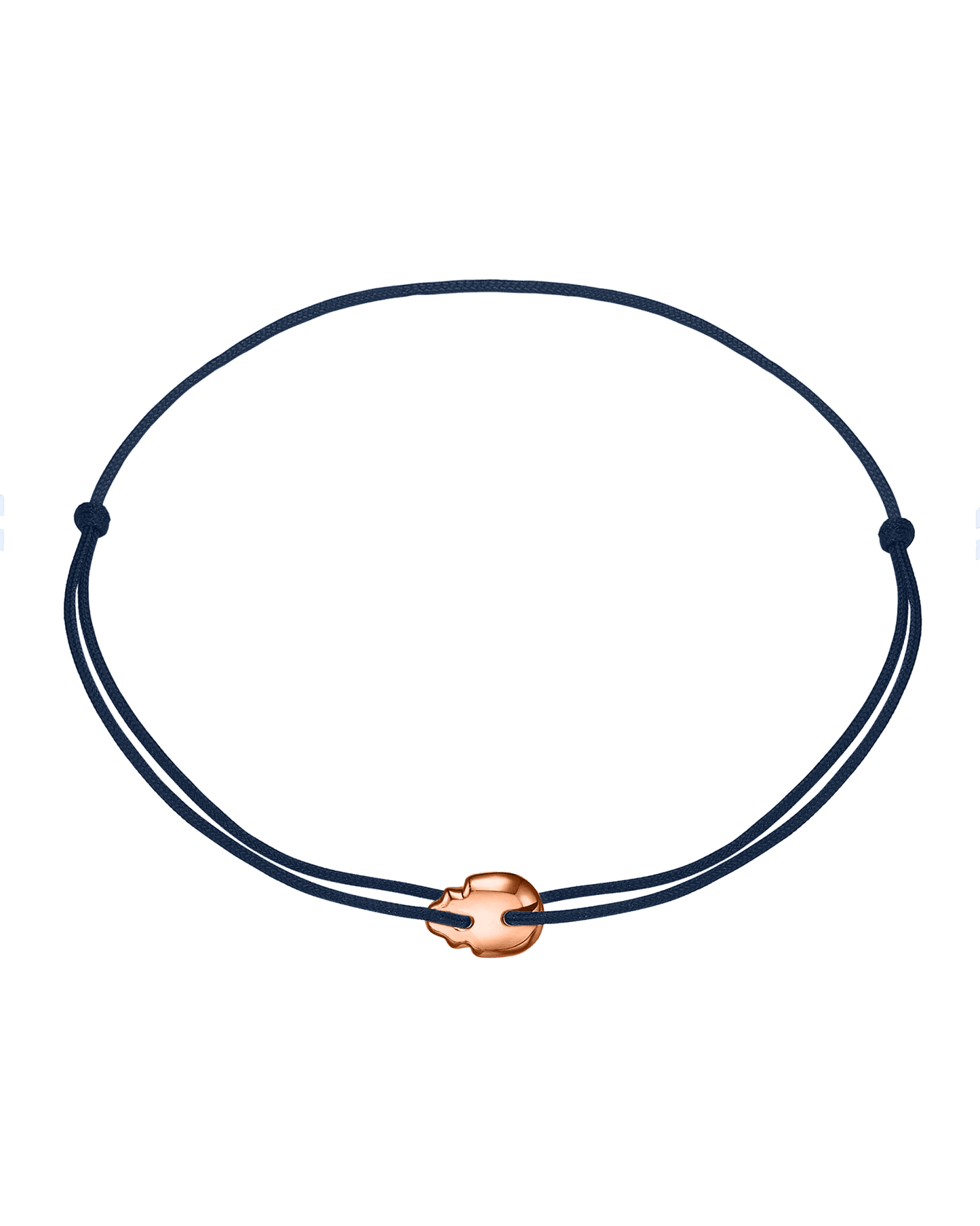 Bracelet Skull - Or Rose 14 carats Bracelets magal-dev Bleu Marine