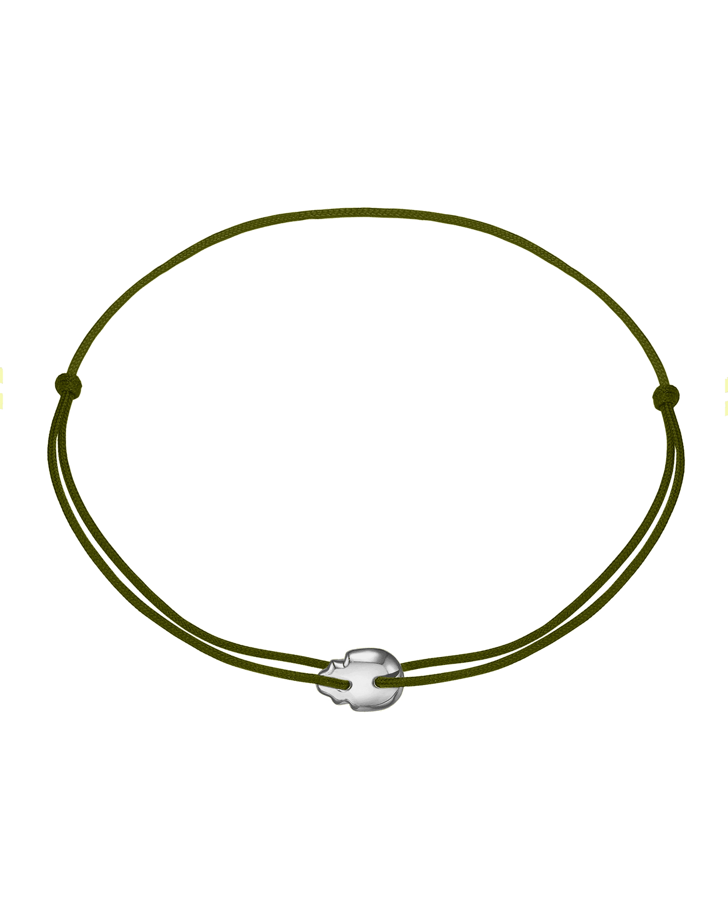 Bracelet Skull - Or Blanc 14 carats Bracelets magal-dev Vert Foncé