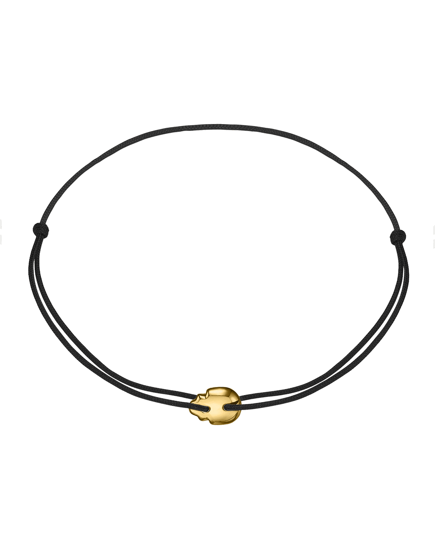 Bracelet Skull - Or Jaune 14 carats Bracelet magal-dev Noir