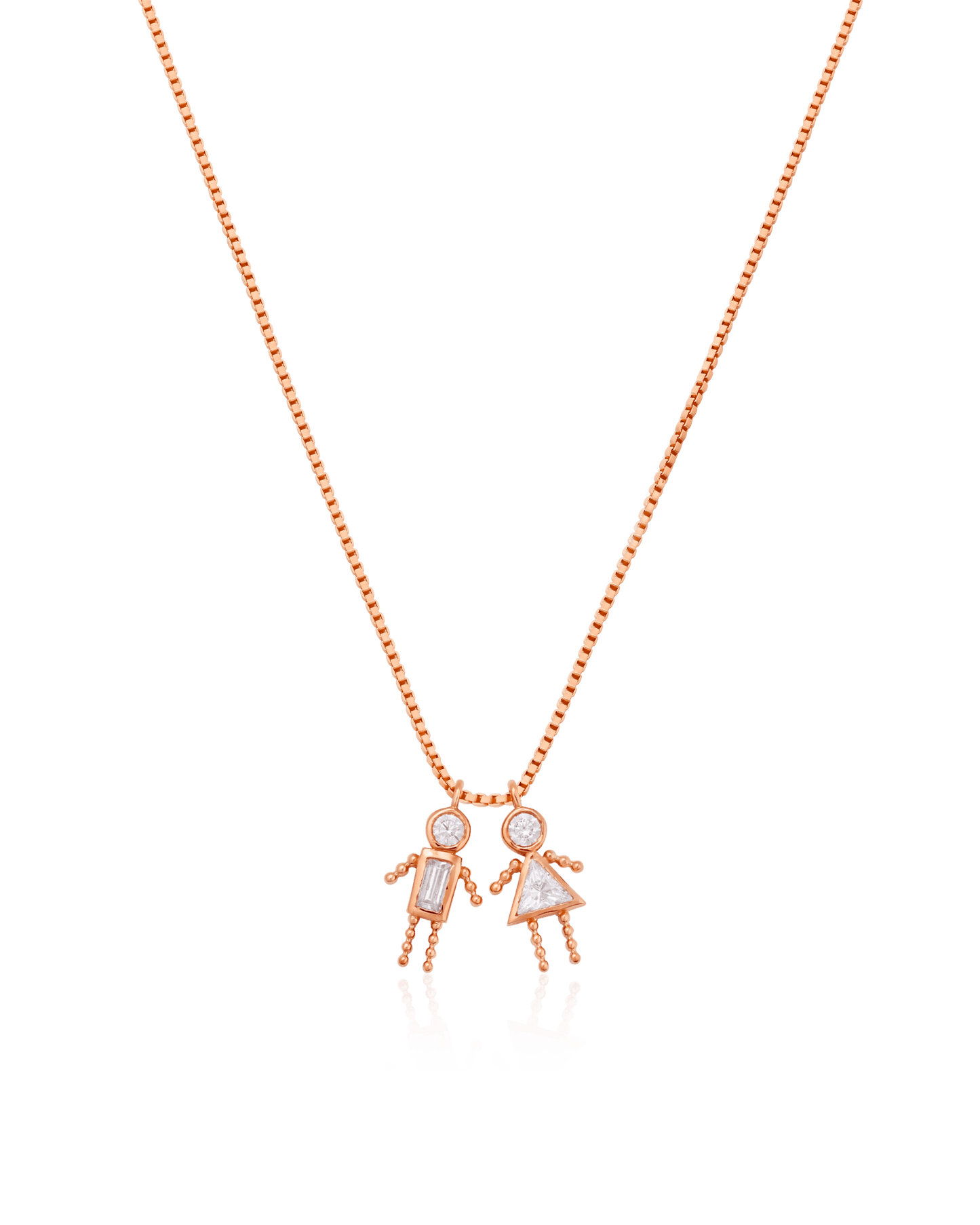 Mini Me Collier - Or Rose Plaqué 18 carats Necklaces magal-dev 1 40cm