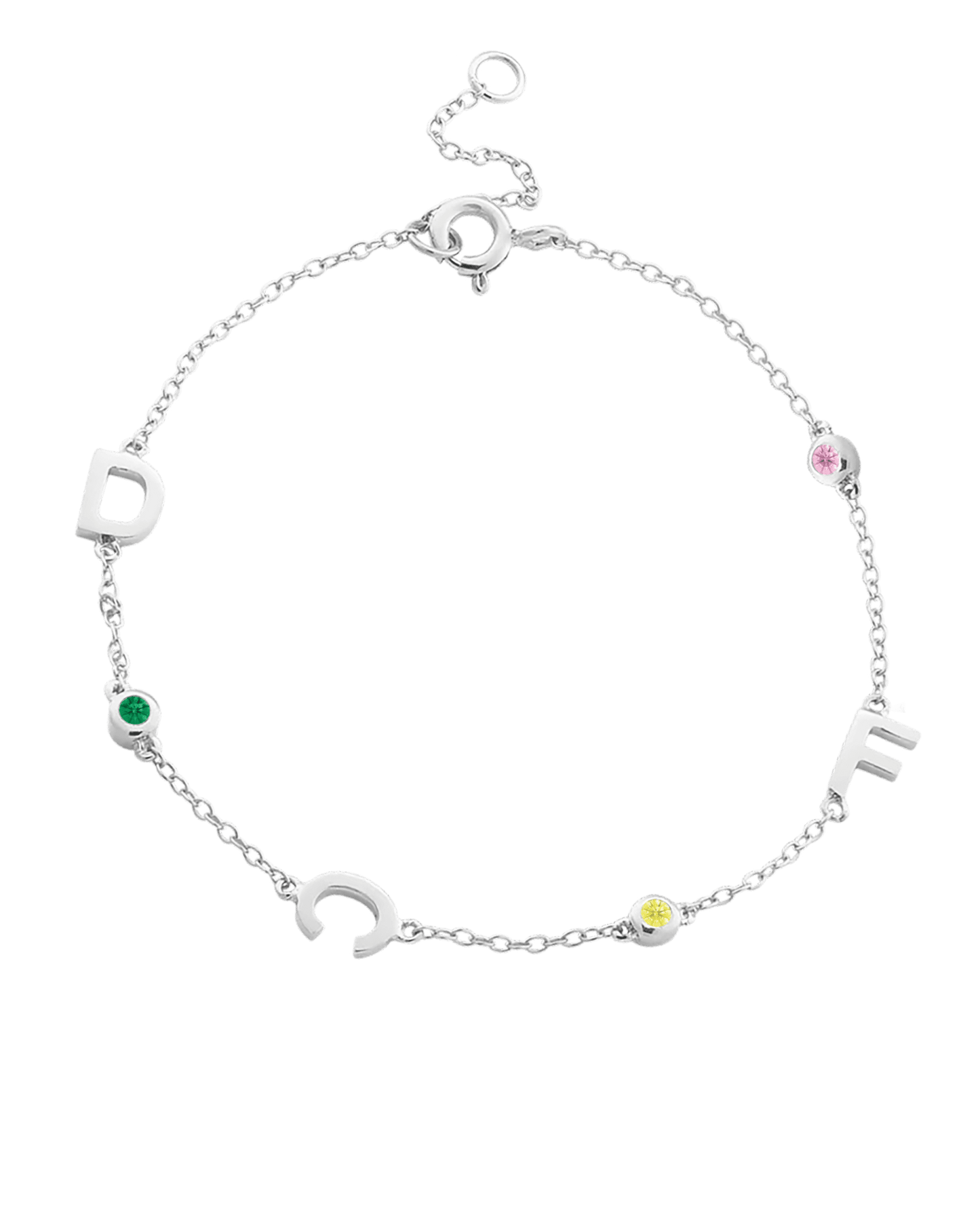 Bracelet Initiale(s) Pierres Précieuses - Or Jaune Plaqué 18 carats Bracelets magal-dev