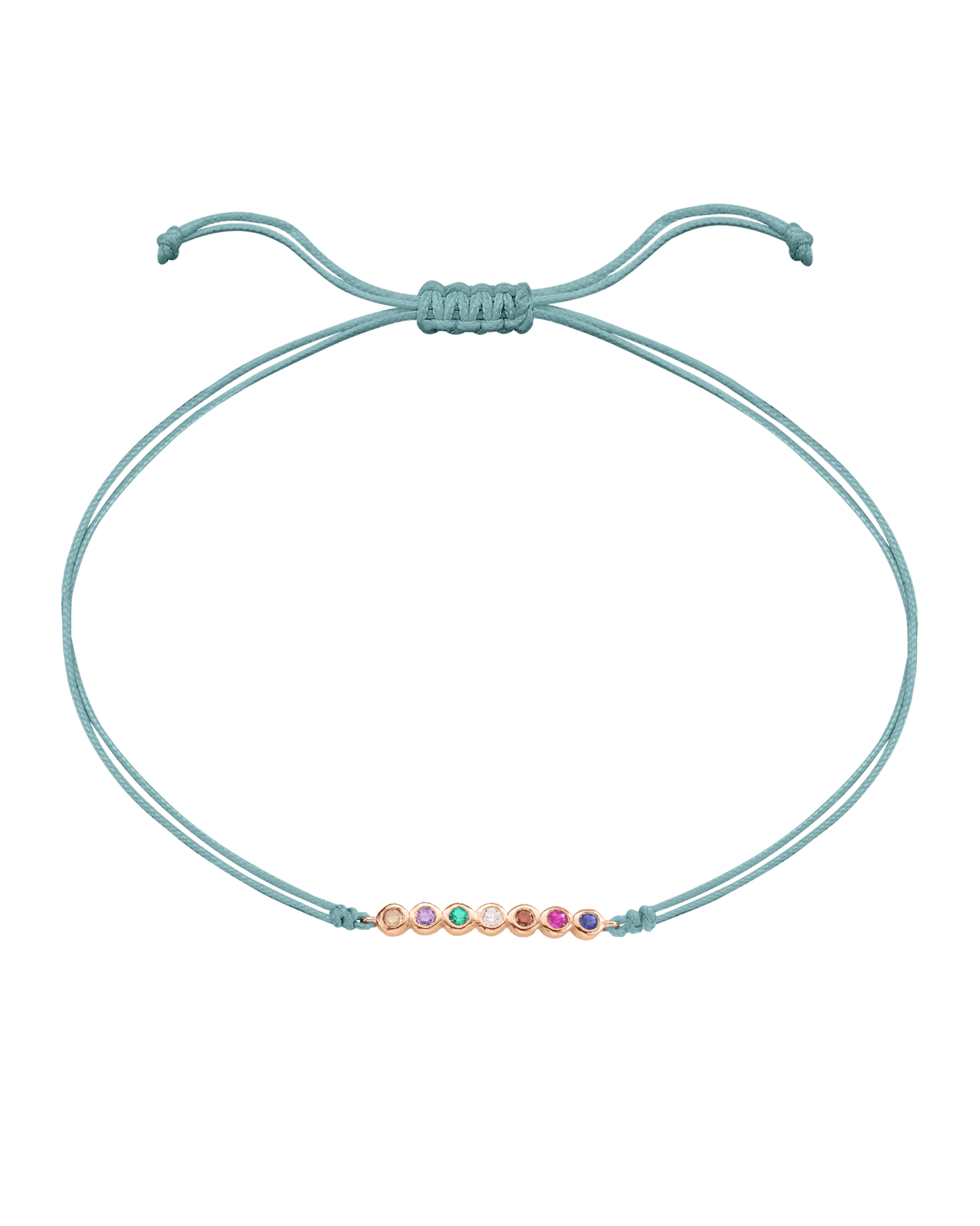 Bracelet Pierres Précieuses - Or Rose 14 carats Bracelet 14K Solid Gold Turquoise 2