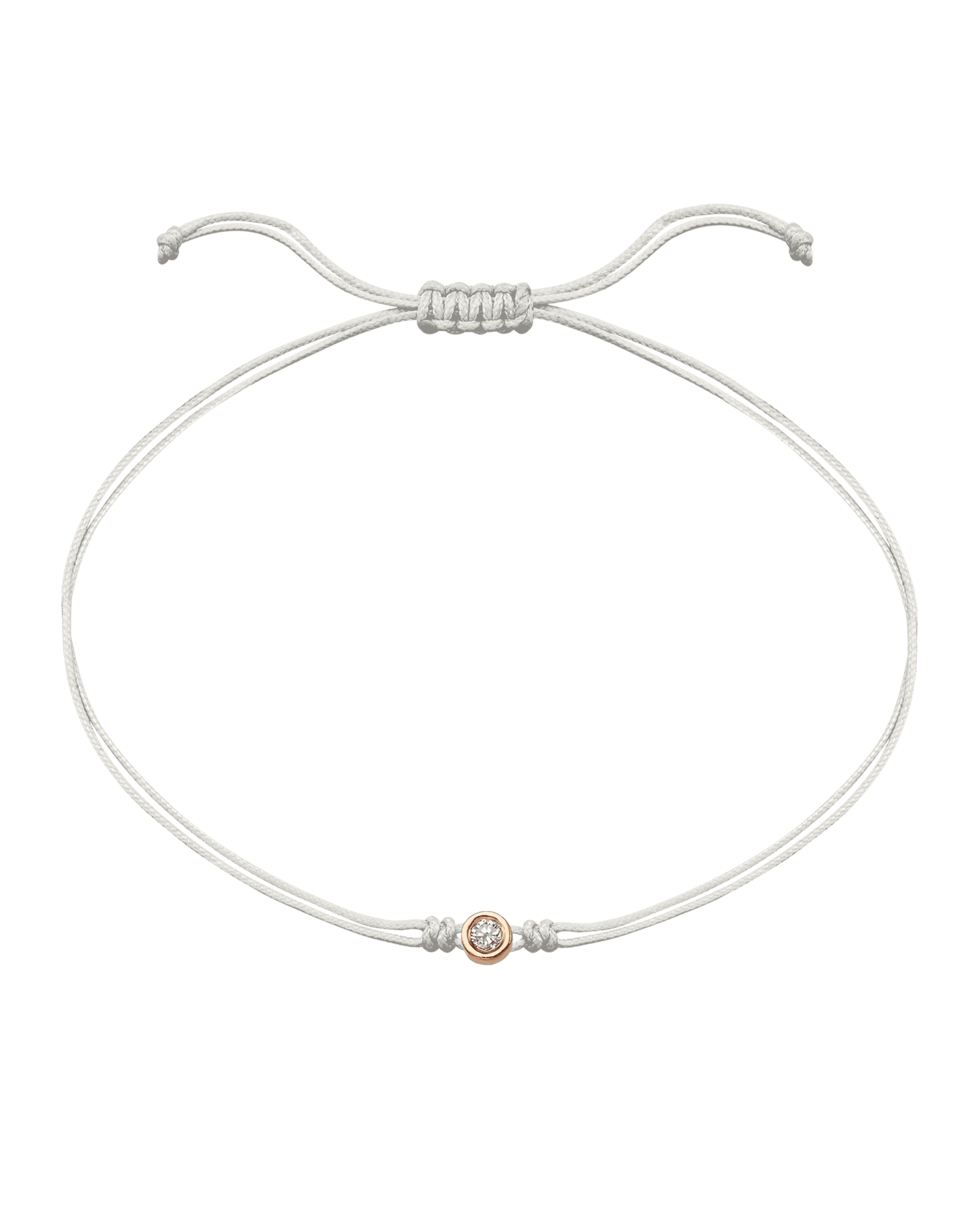 Le String of Love - Or Rose 14 carats Bracelets magal-dev Perle Medium: 0.05 carats