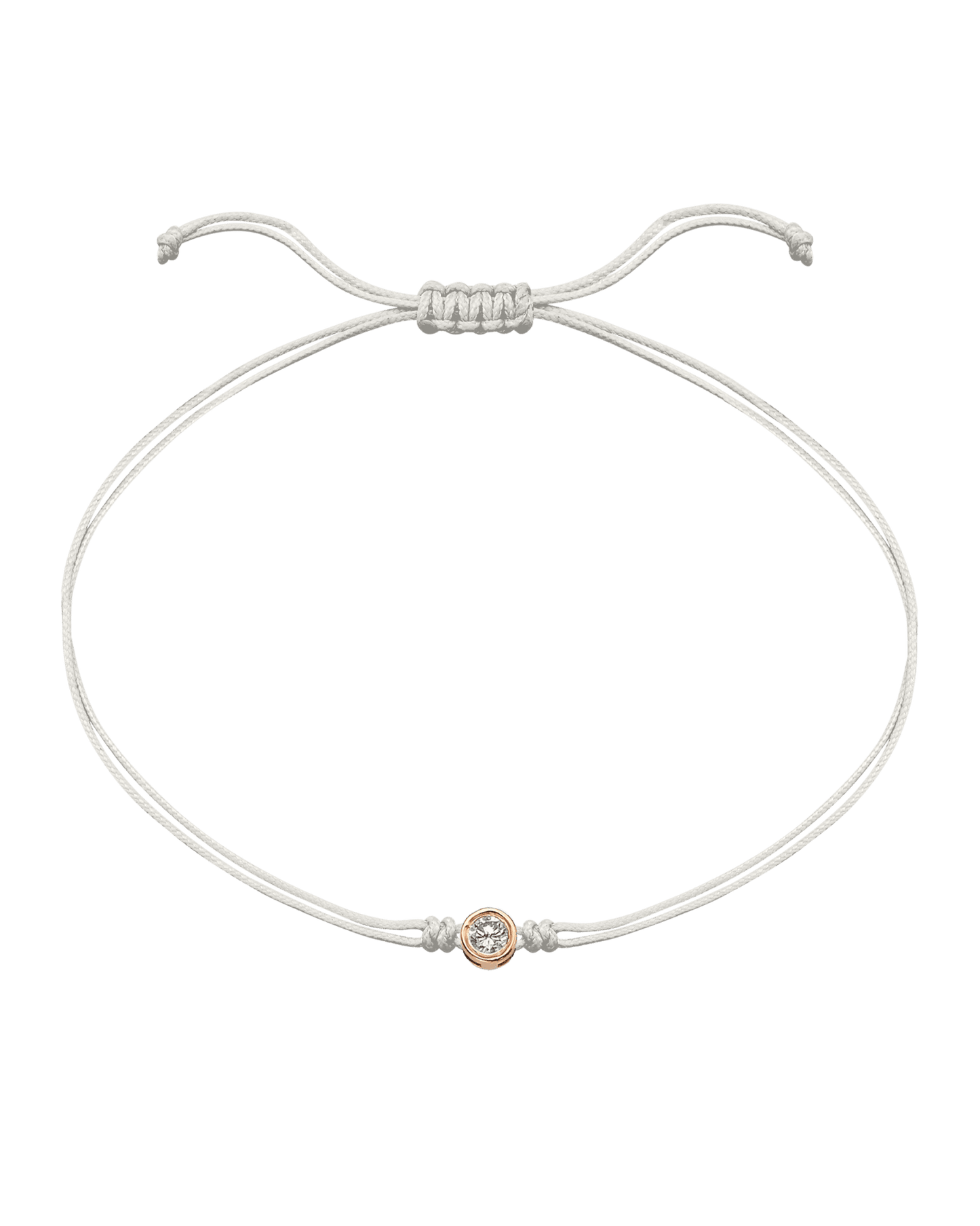 Le String of Love - Or Rose 14 carats Bracelets magal-dev Perle Large: 0.10 carats