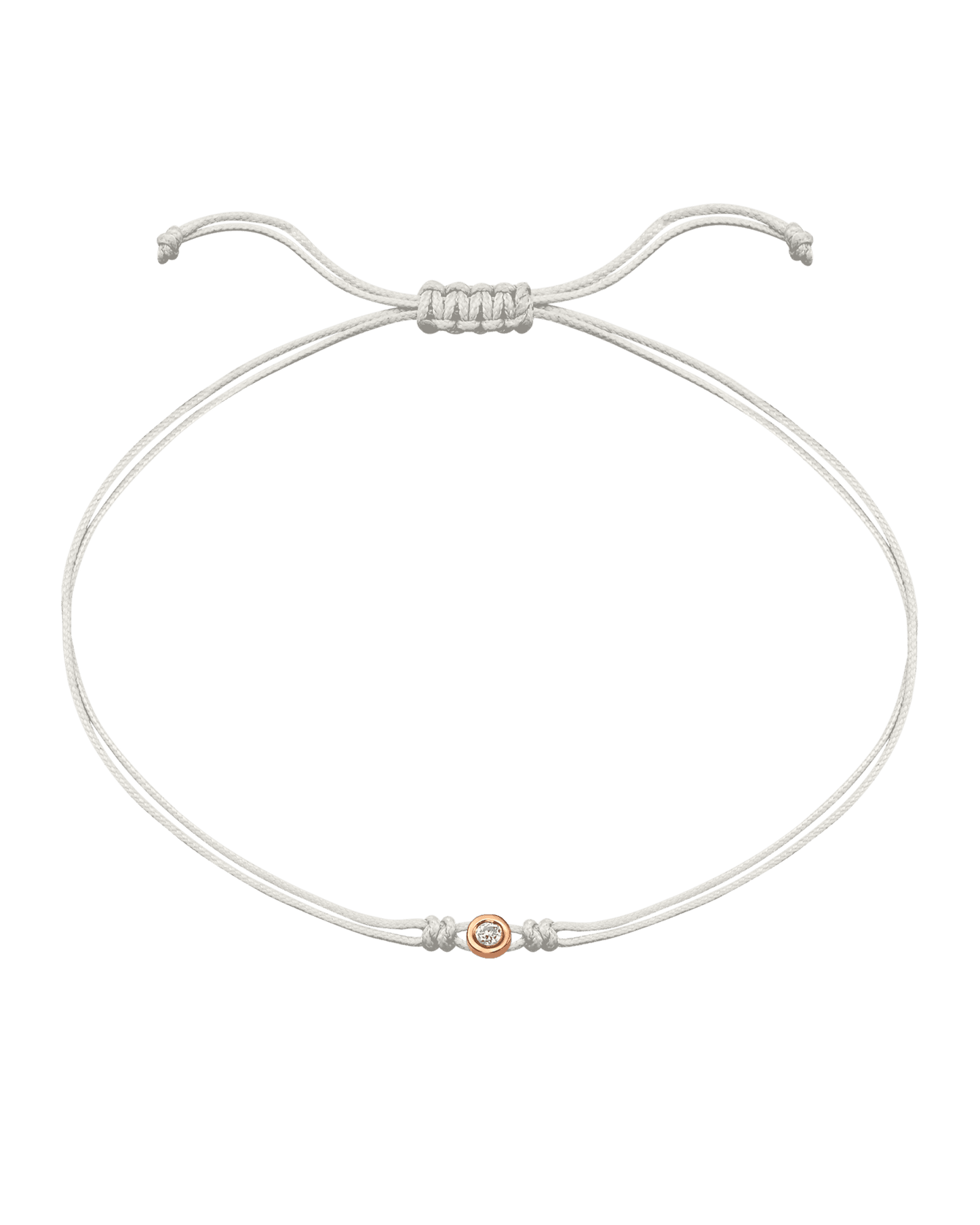 Le String of Love - Or Rose 14 carats Bracelets magal-dev Perle Small: 0.03 carats