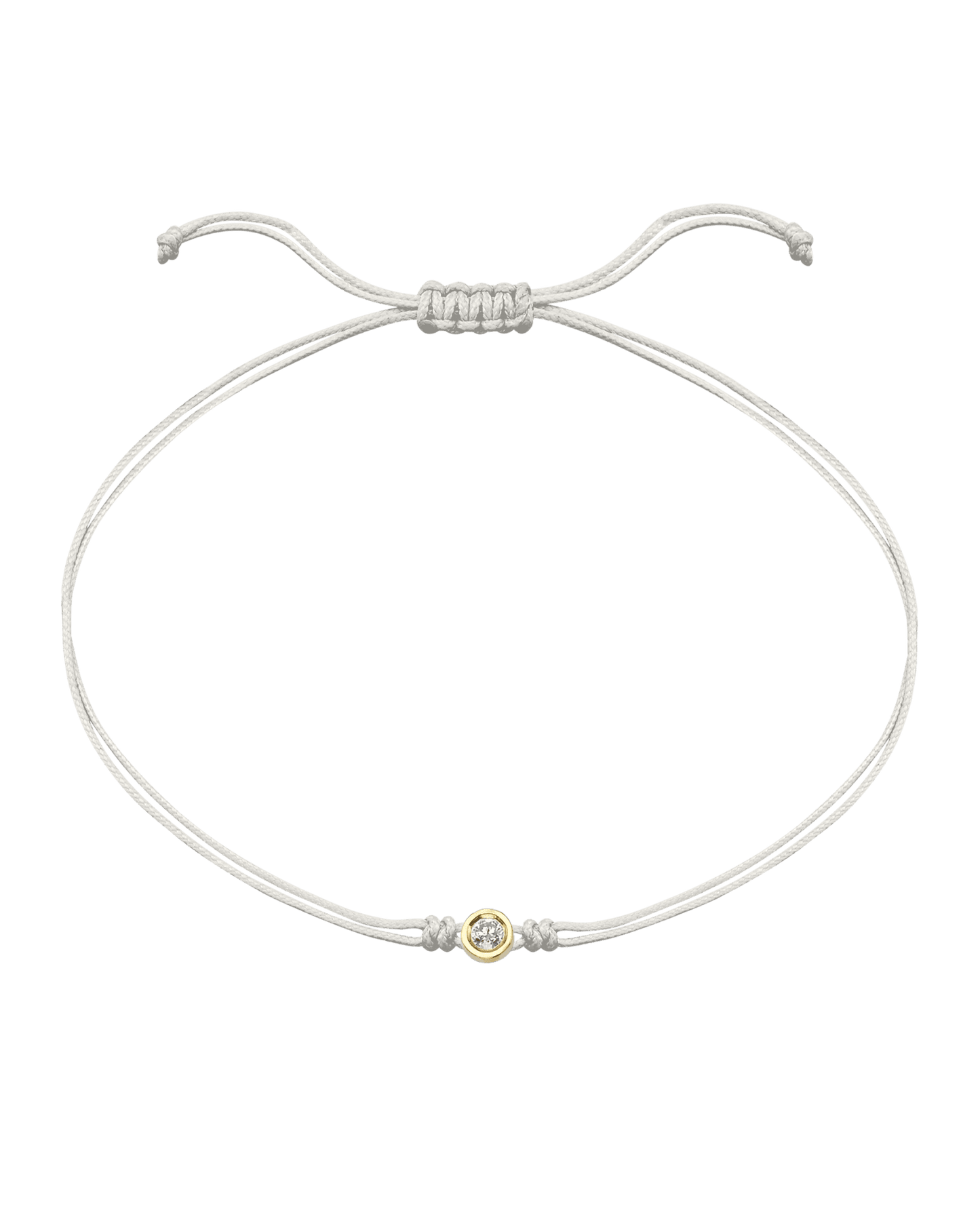 Le String of Love - Or Jaune 14 carats Bracelets magal-dev Perle Large: 0.10 carats