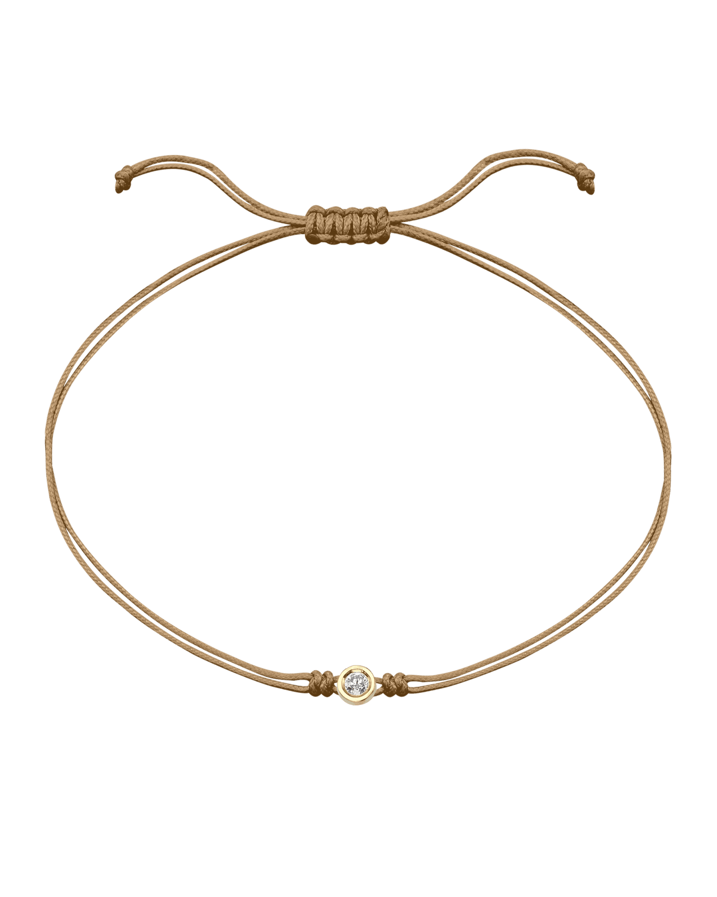 Le String of Love - Or Jaune 14 carats Bracelets magal-dev Camel Medium: 0.05 carats