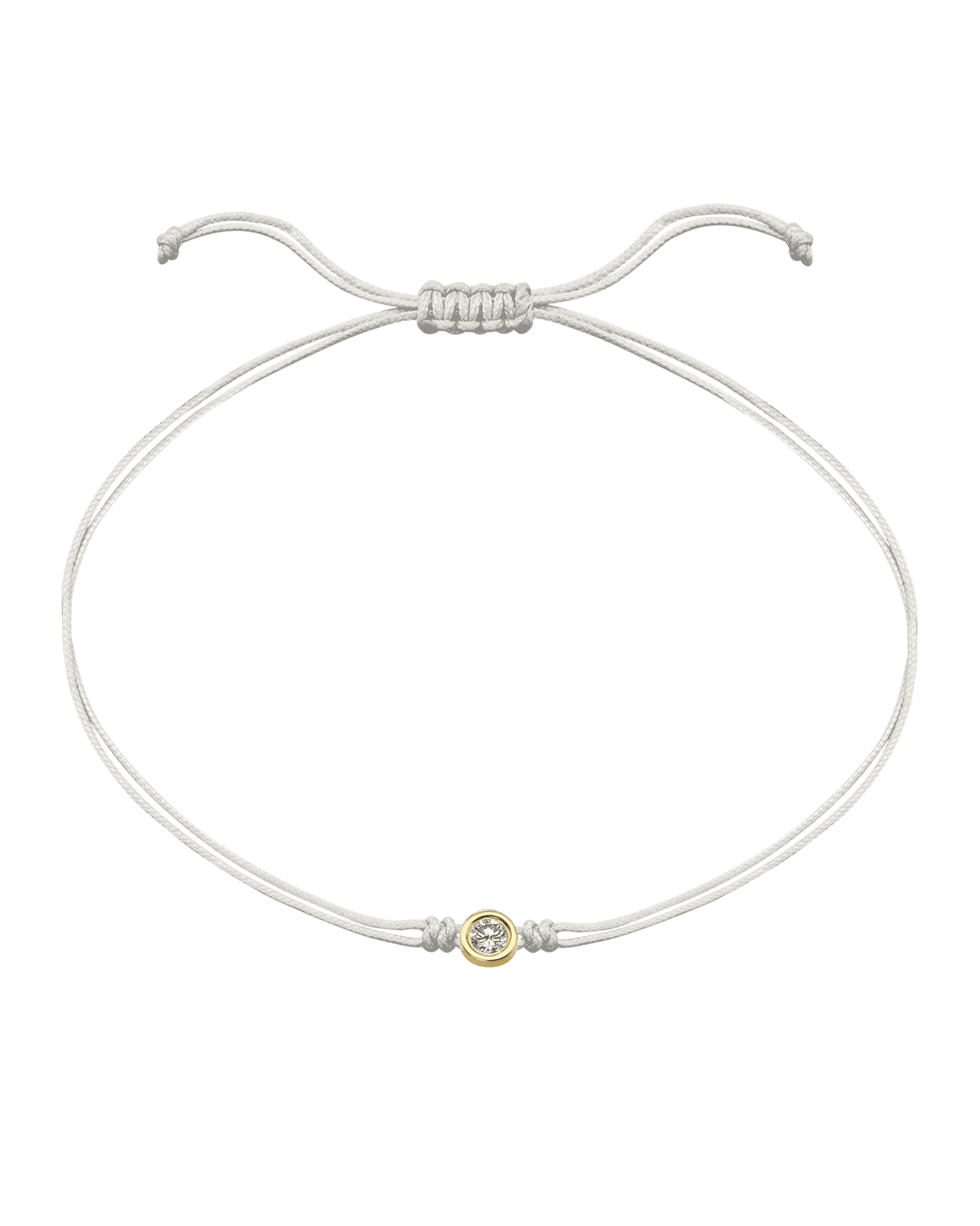 Le String of Love - Or Jaune 14 carats Bracelets magal-dev Perle Small: 0.03 carats