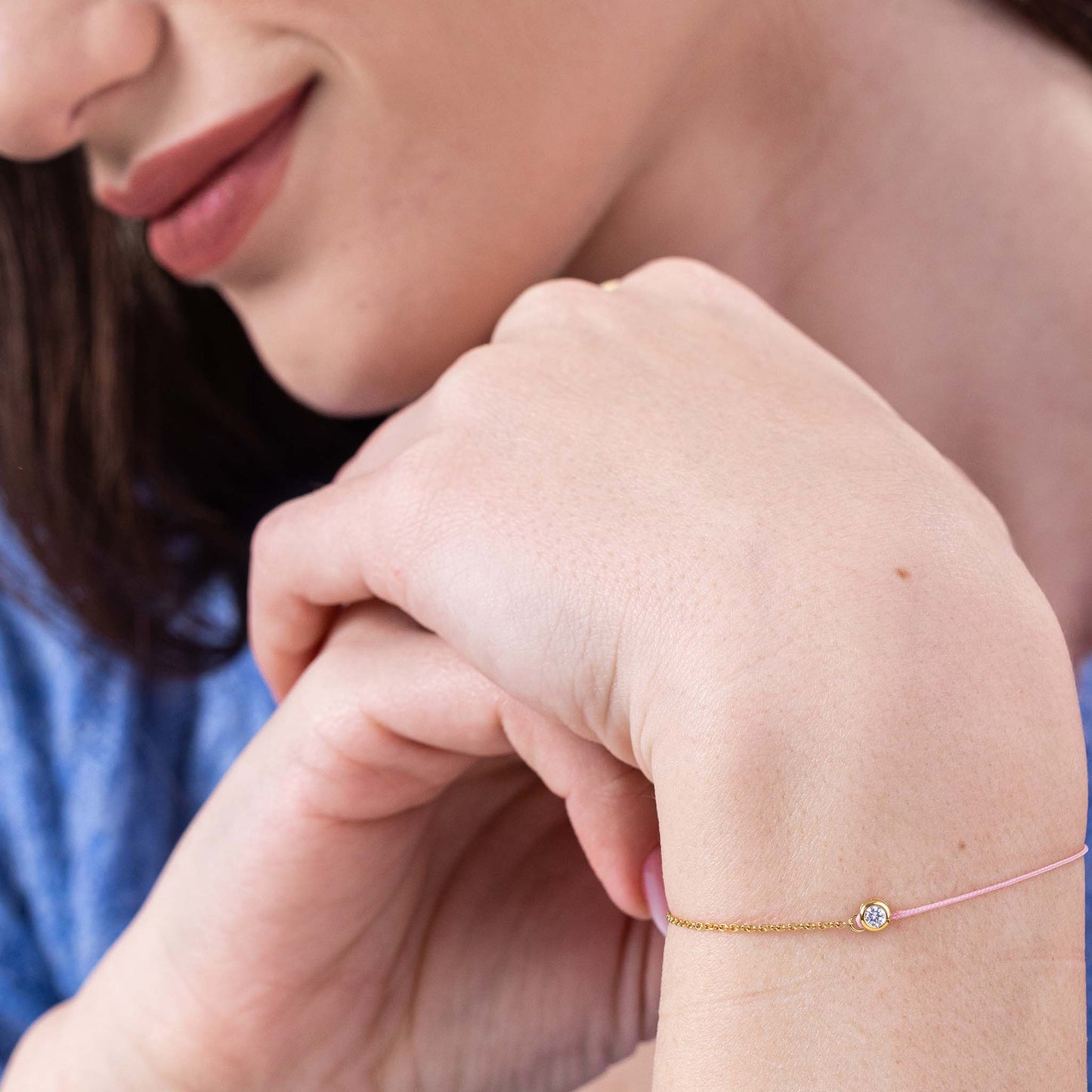 String of Love Chaînette - Or Blanc 14 carats Bracelet 14K Solid Gold
