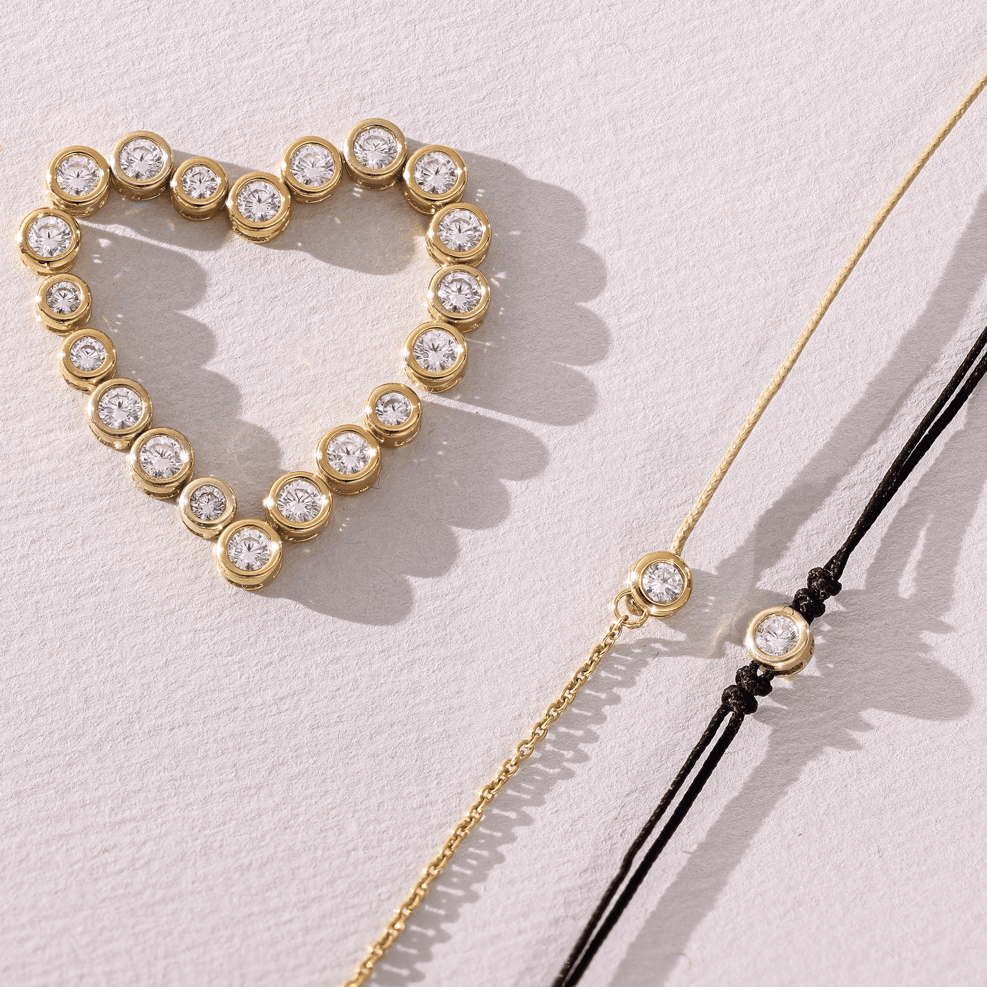 String of Love Chaînette - Or Blanc 14 carats Bracelet 14K Solid Gold