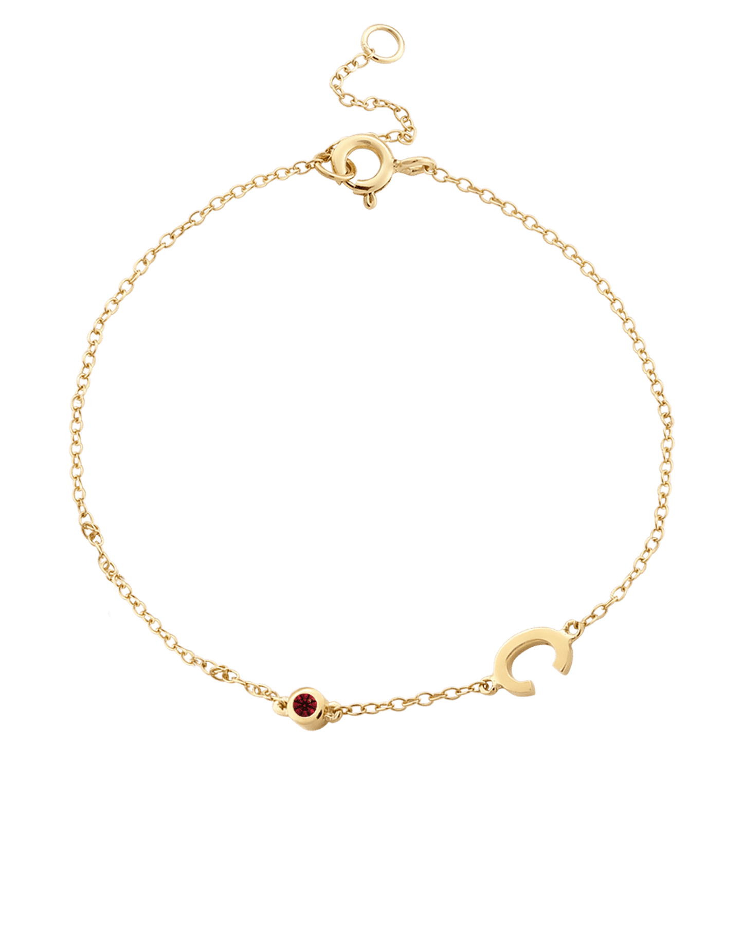 Bracelet Initiale(s) Pierres Précieuses - Or Jaune Plaqué 18 carats Bracelets magal-dev