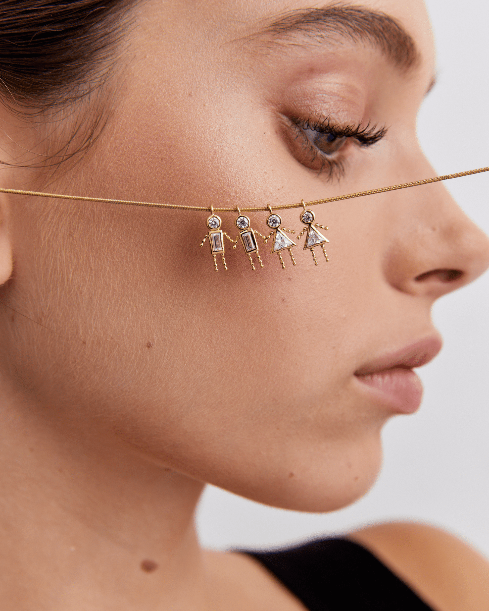 Single Mini Me Necklace - 18K Rose Vermeil Necklaces magal-dev