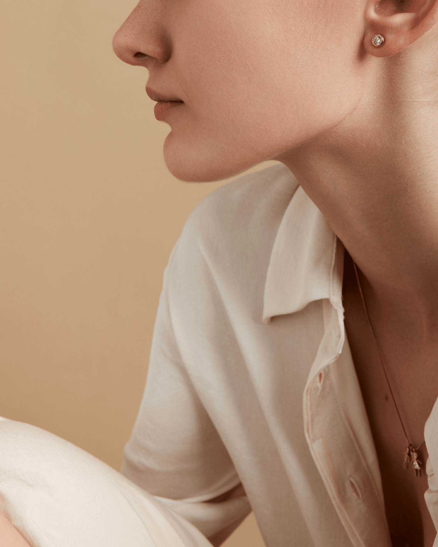 Betty Diamond Earrings - 14K White Gold Earrings magal-dev