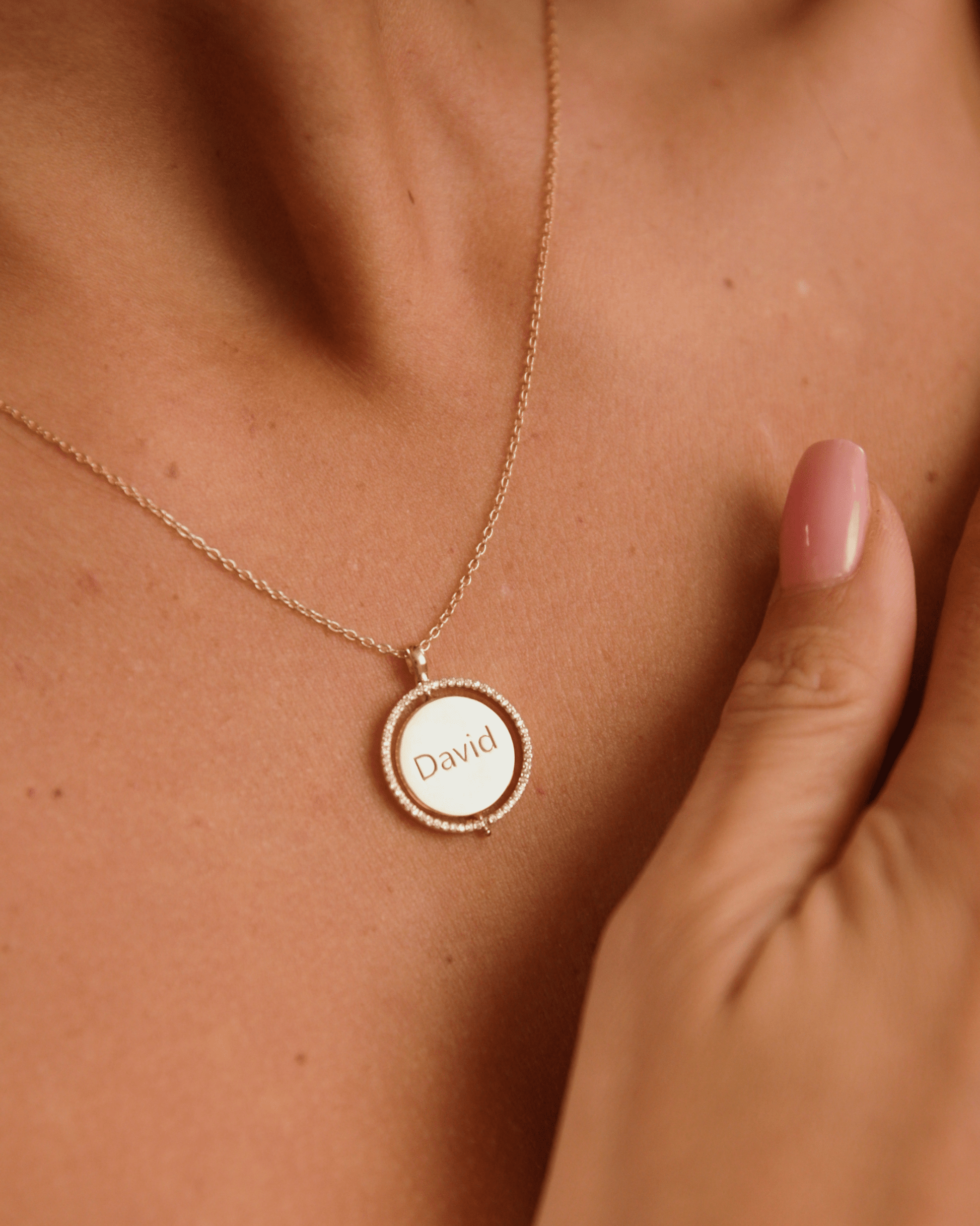 Saturn Ring Necklace - 18K Gold Vermeil Necklaces magal-dev