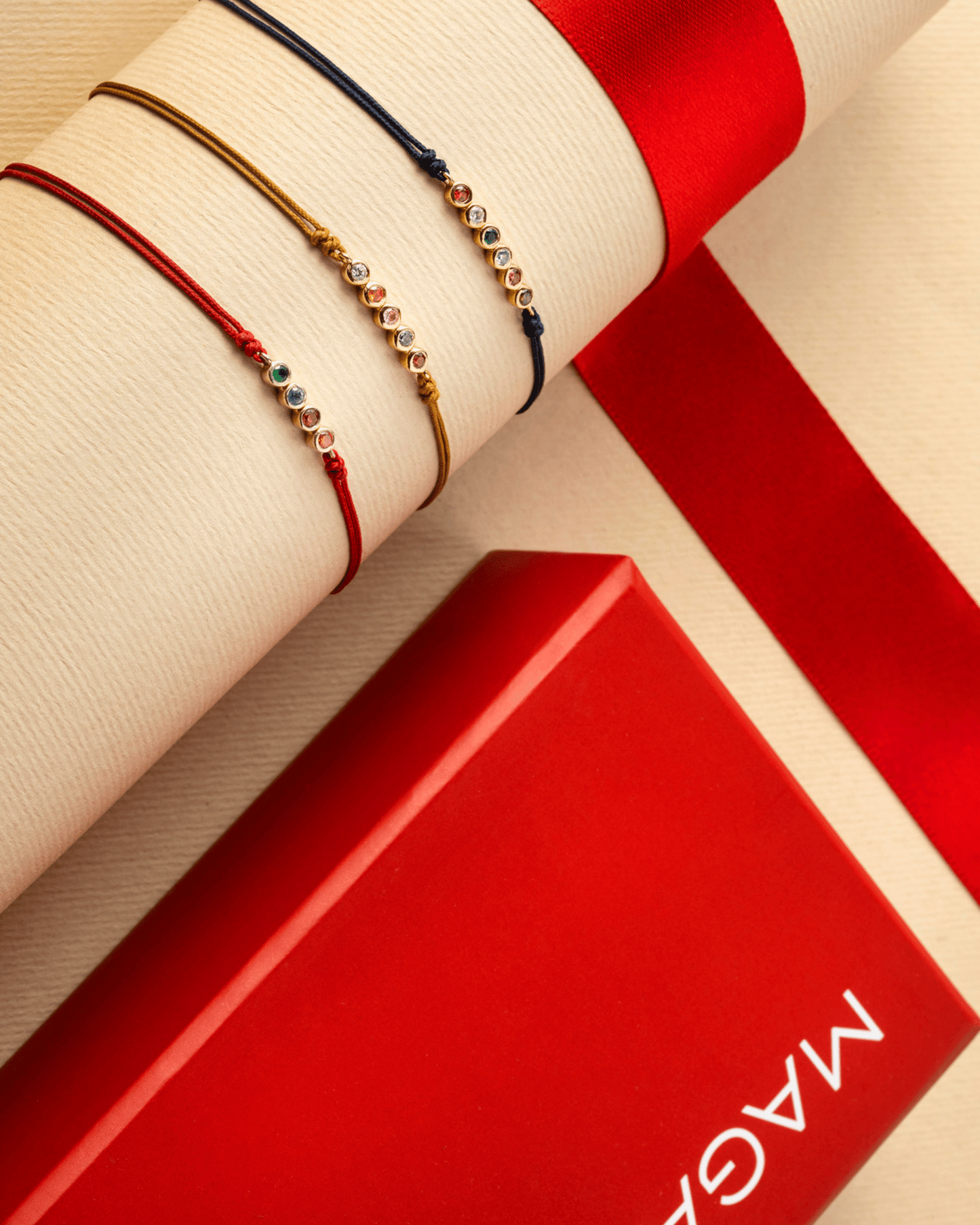 The Birthstones Bar Bracelet - 14K Rose Gold Bracelet 14K Solid Gold