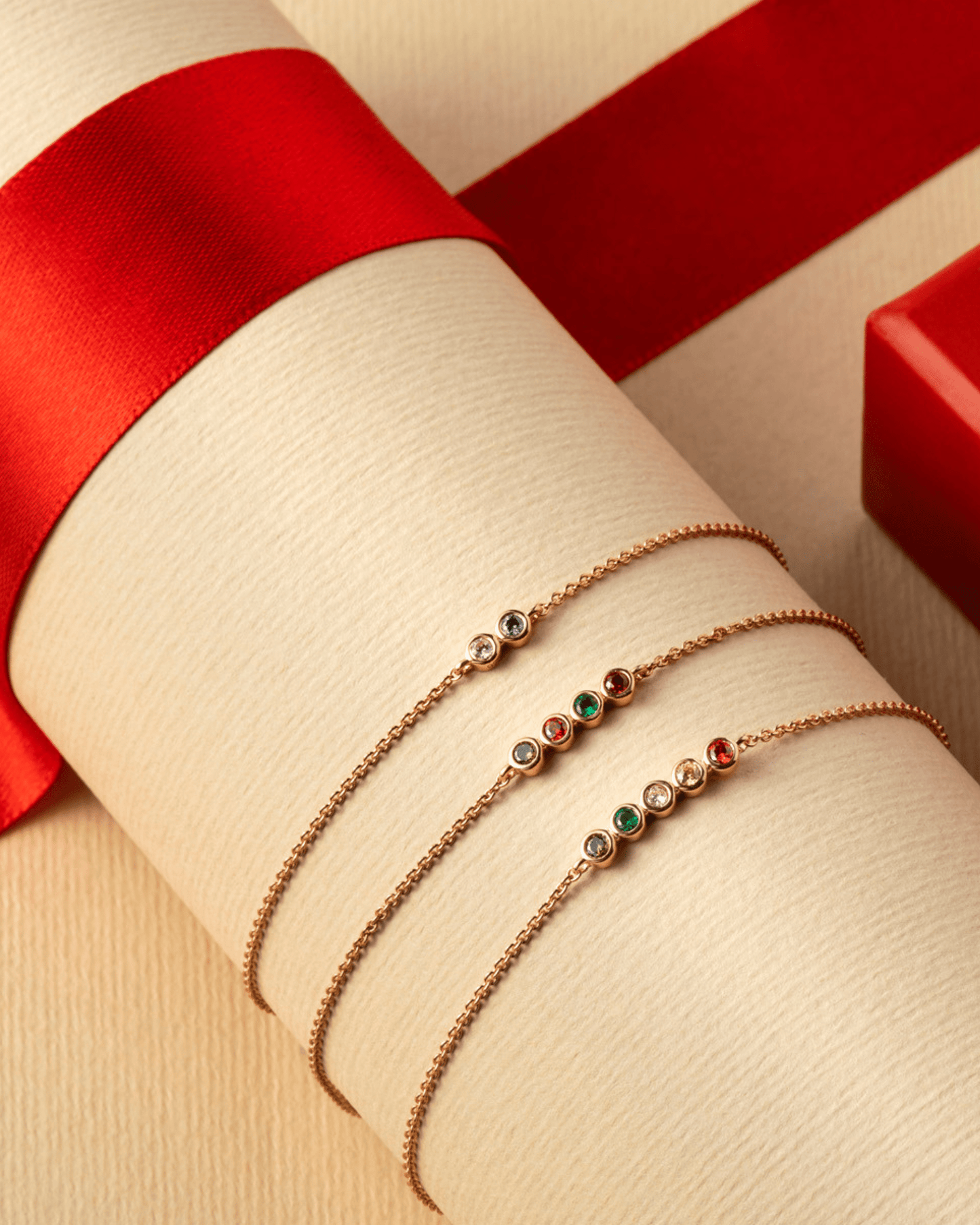 Bauble Birthstone Bracelet - 14K White Gold Bracelets magal-dev