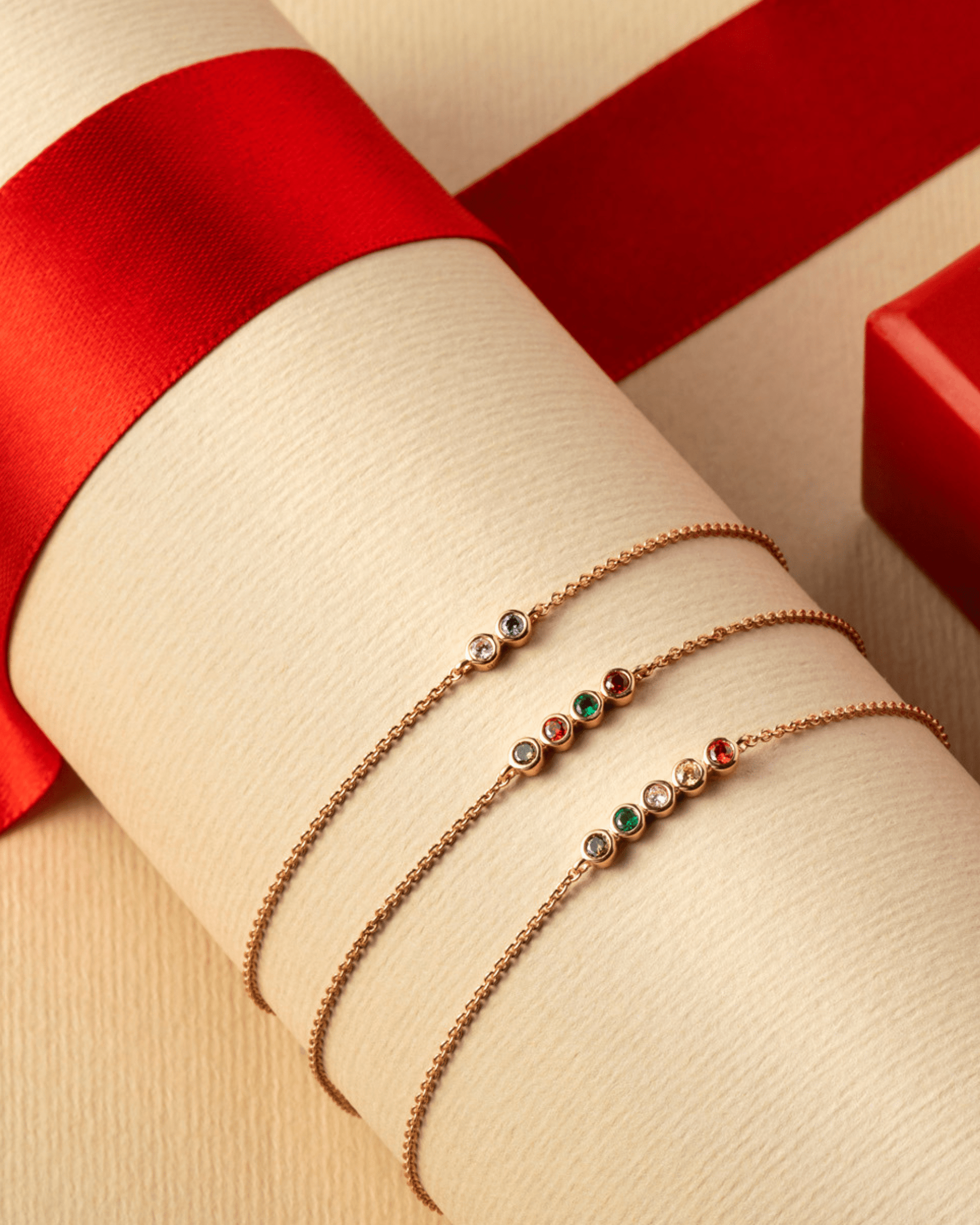 Bauble Birthstone Bracelet - 14K White Gold Bracelets magal-dev