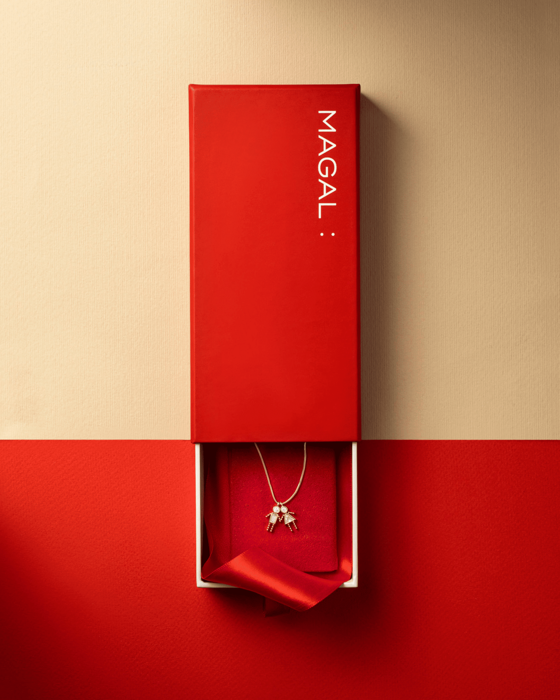 Single Mini Me Necklace - 18K Rose Vermeil Necklaces magal-dev