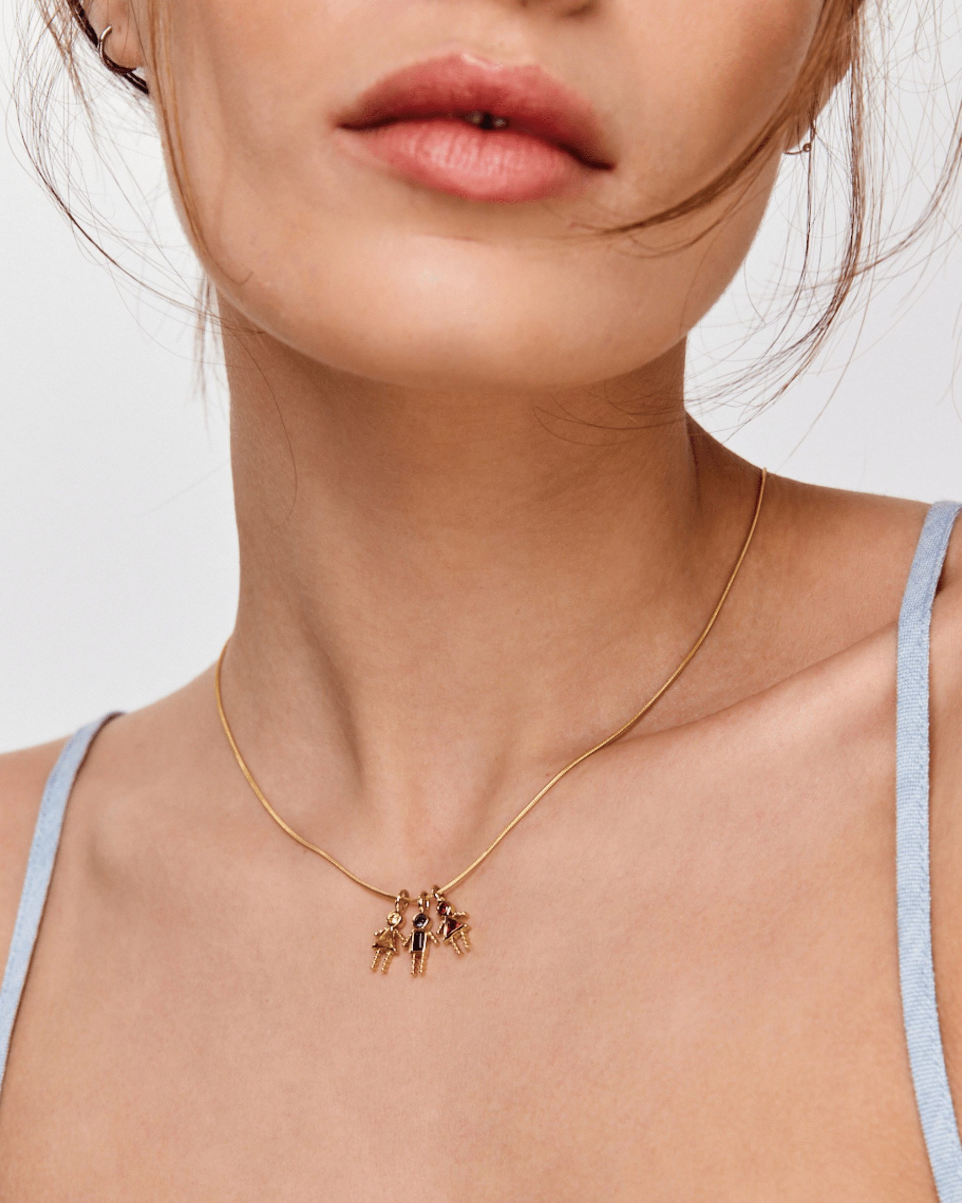 Mini Me Birthstone Necklace - 18K Rose Vermeil Necklaces magal-dev