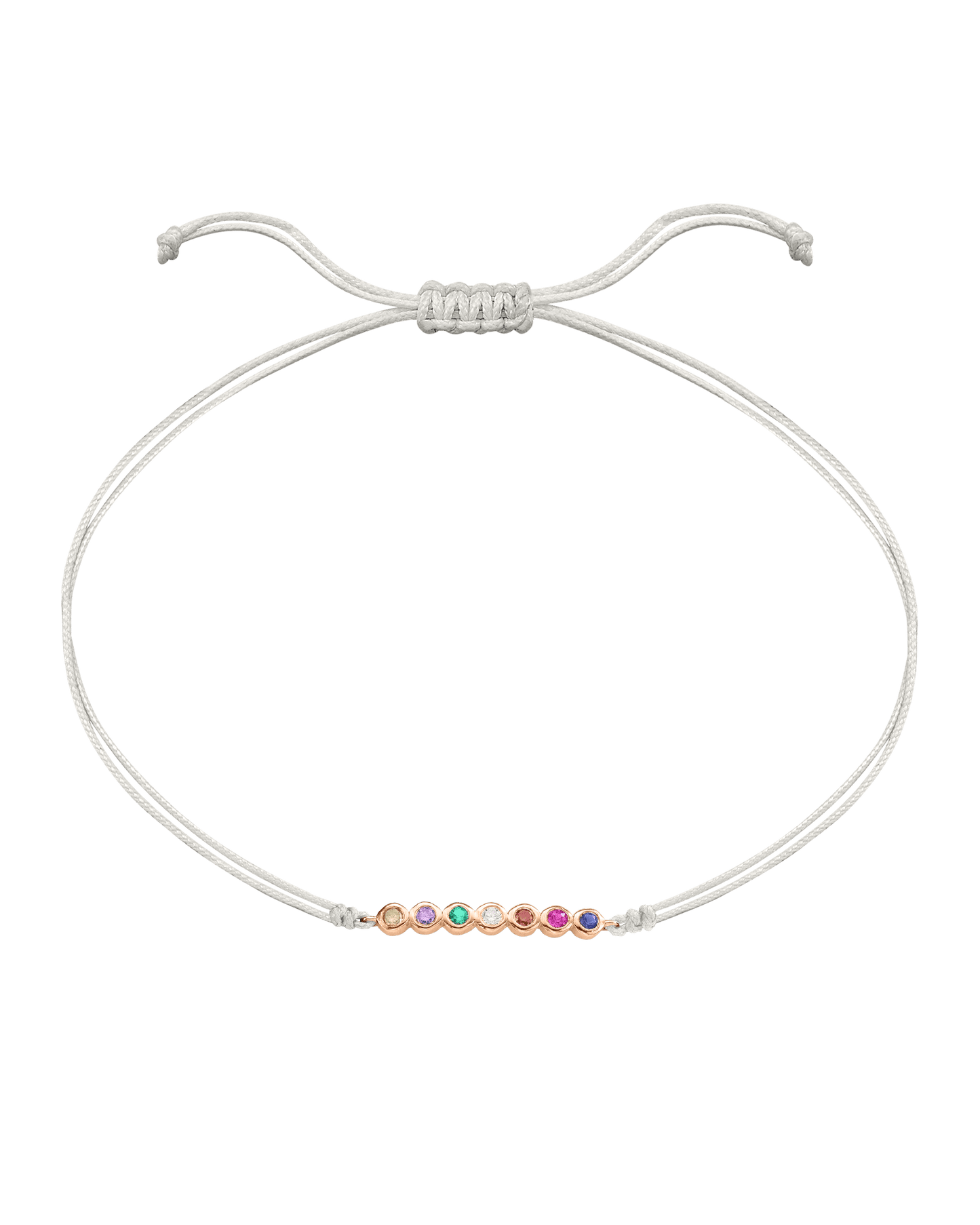The Birthstones Bar Bracelet - 14K Rose Gold Bracelet 14K Solid Gold Pearl 2