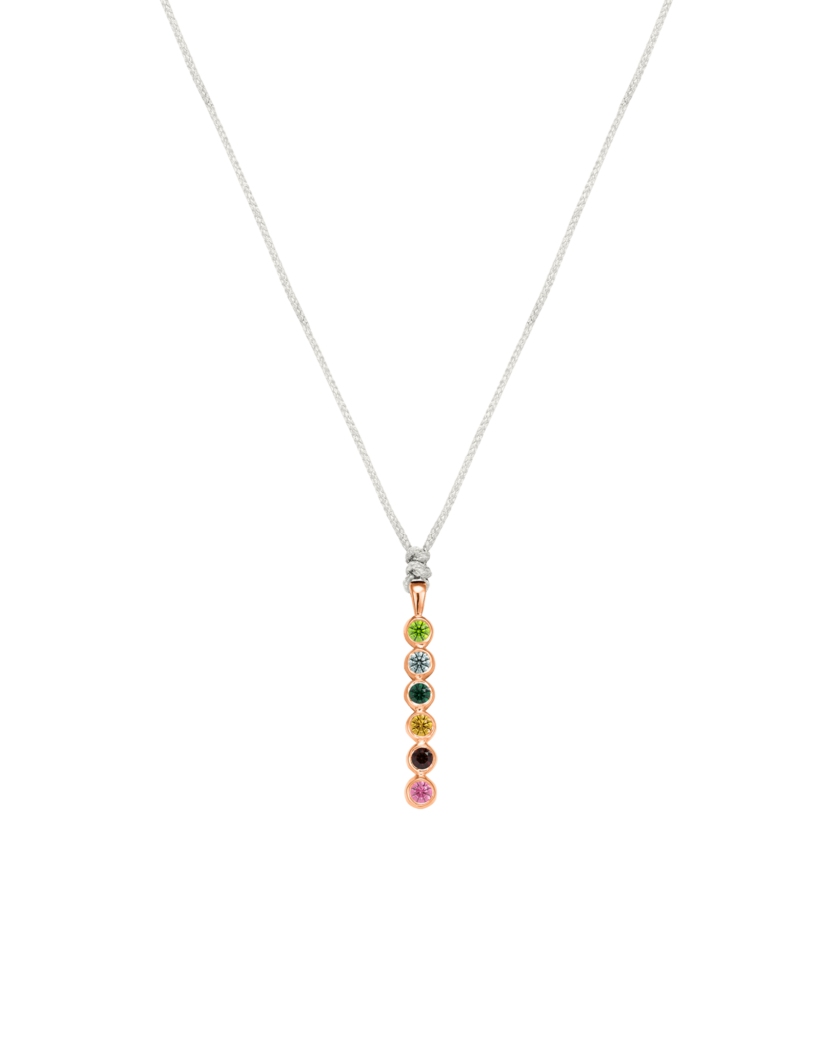 The Birthstones Bar Necklace - 14K Rose Gold Necklaces 14K Solid Gold Pearl 2