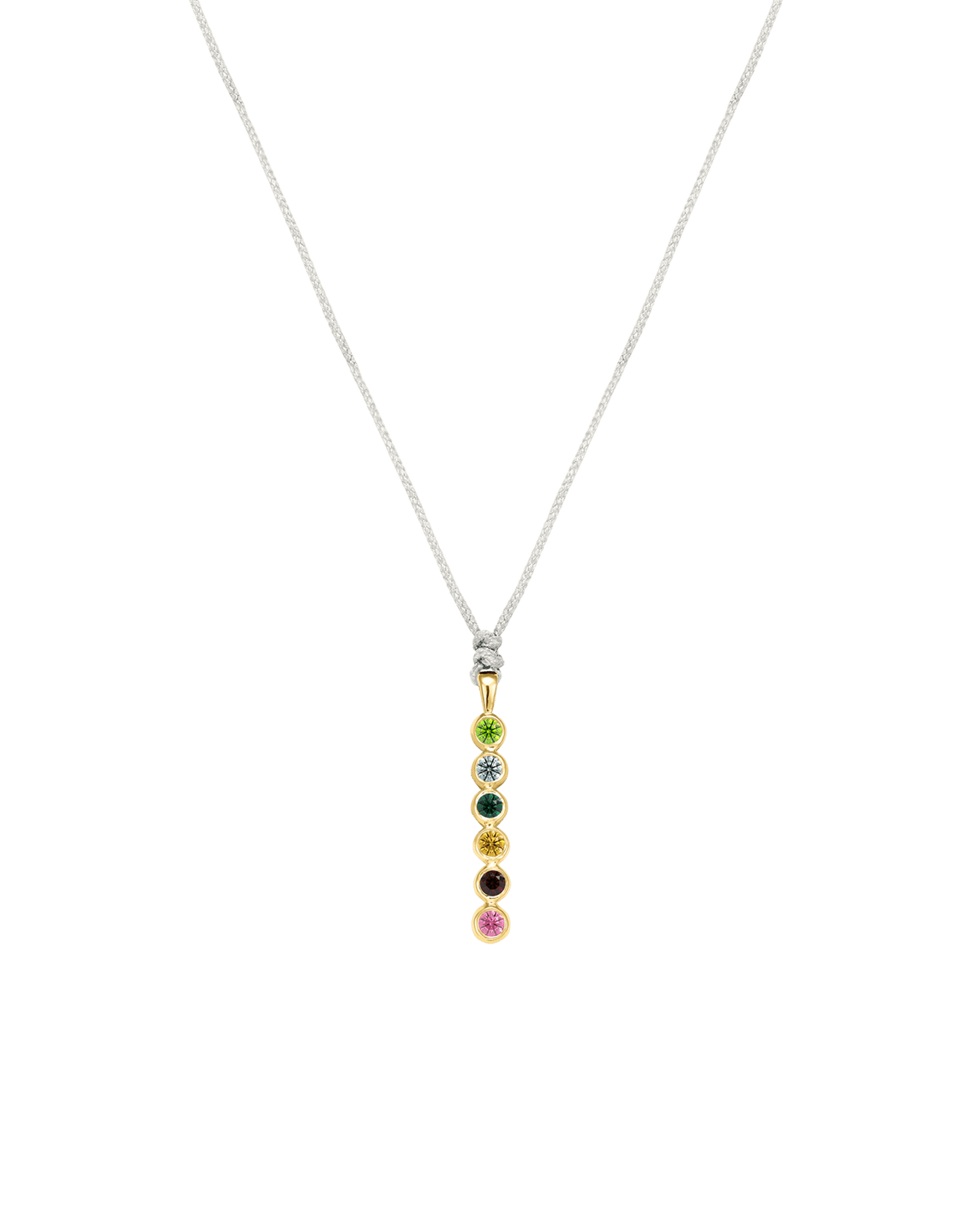 The Birthstones Bar Necklace - 14K Yellow Gold Necklaces 14K Solid Gold Pearl 2