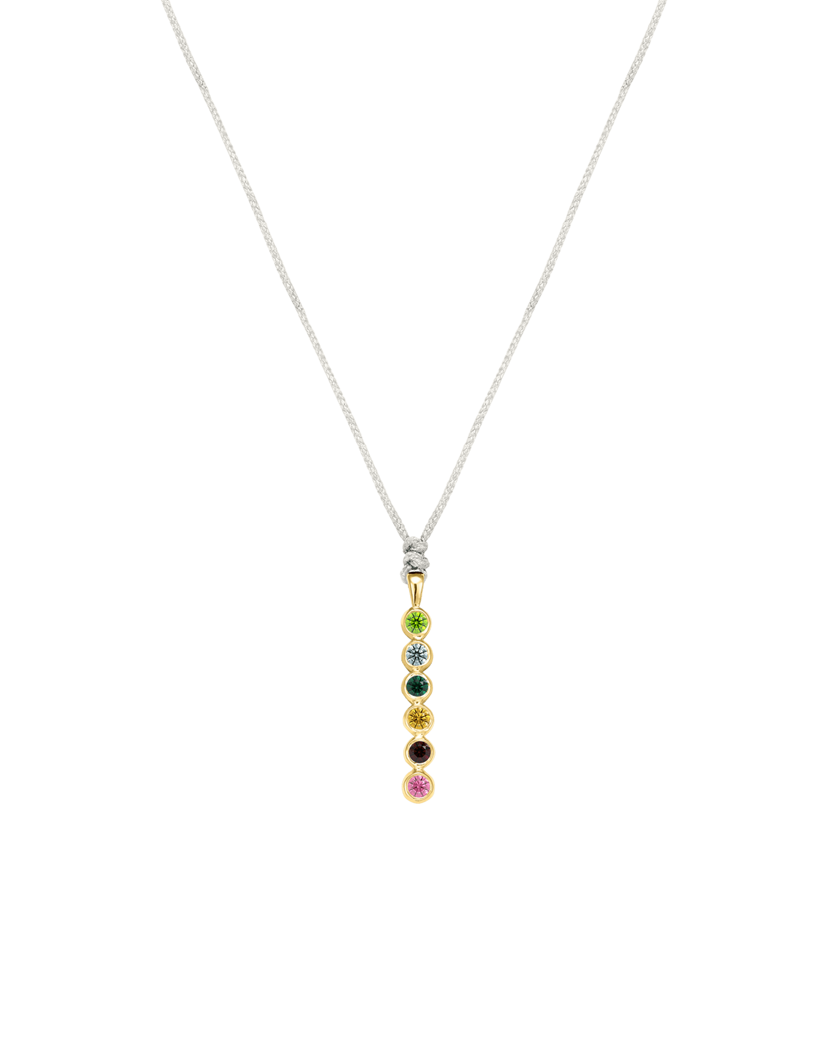 The Birthstones Bar Necklace - 14K Yellow Gold Necklaces 14K Solid Gold Pearl 2