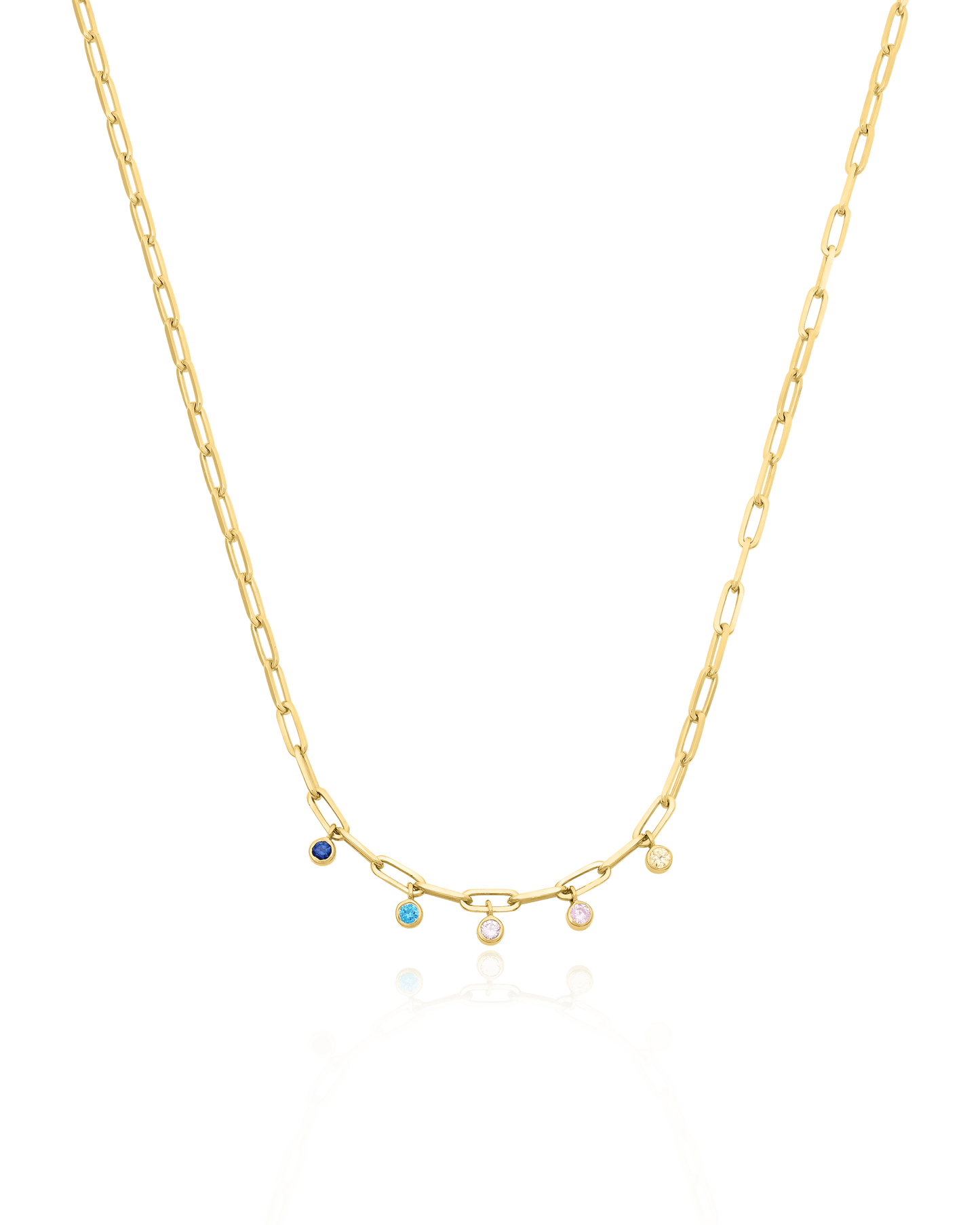 Bermuda Birthstone Necklace - 18K Rose Vermeil Necklaces magal-dev